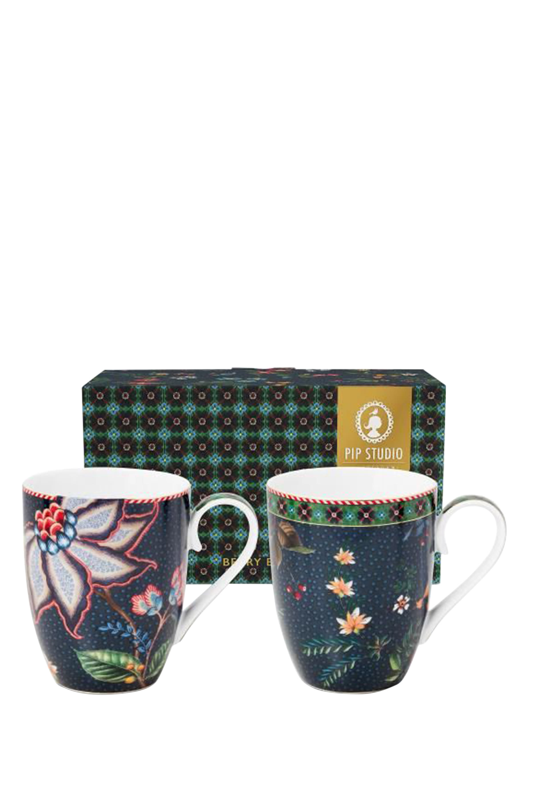 Berry Blues Large Mug, Set of 2