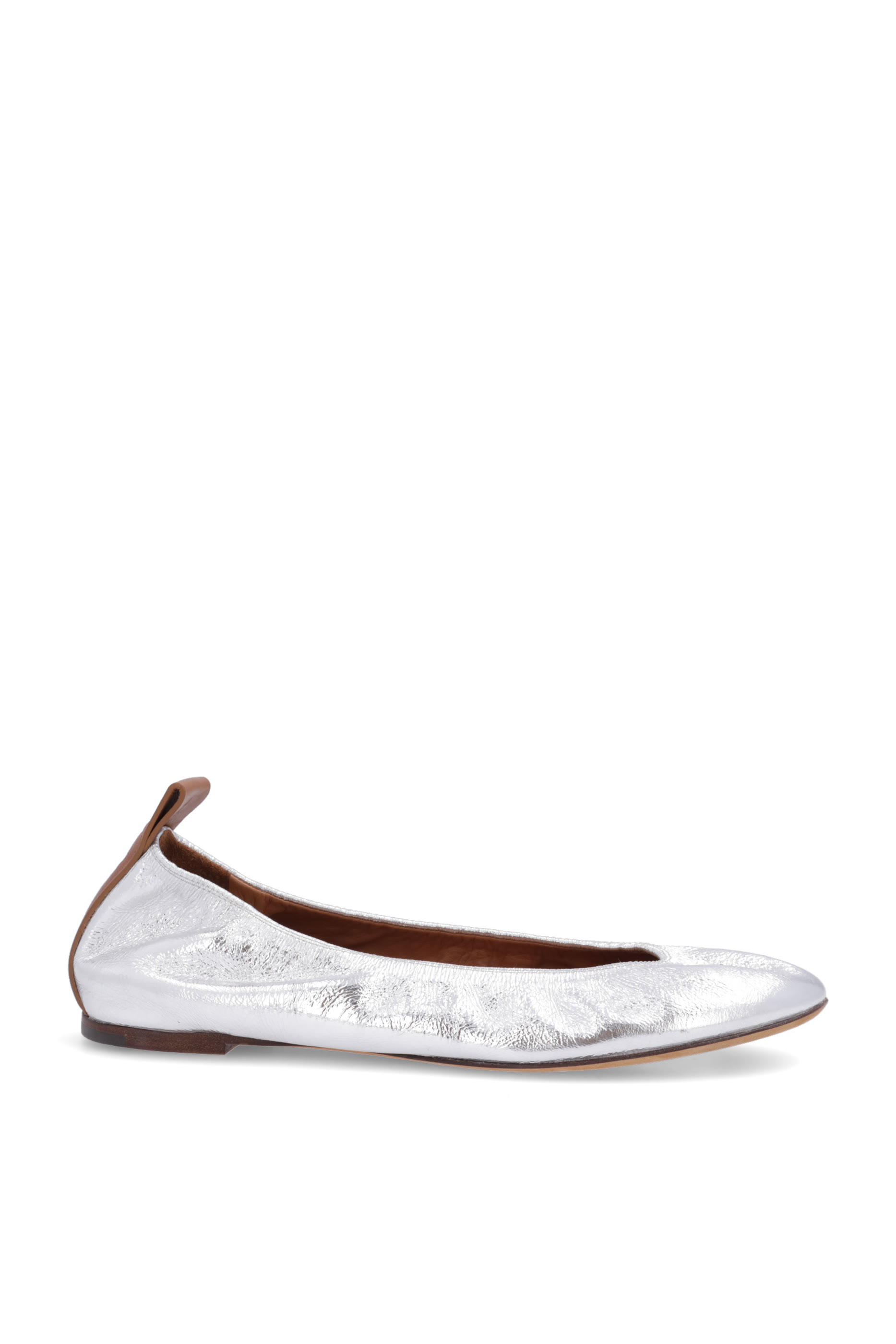 Ballerina Metallic Leather Flats