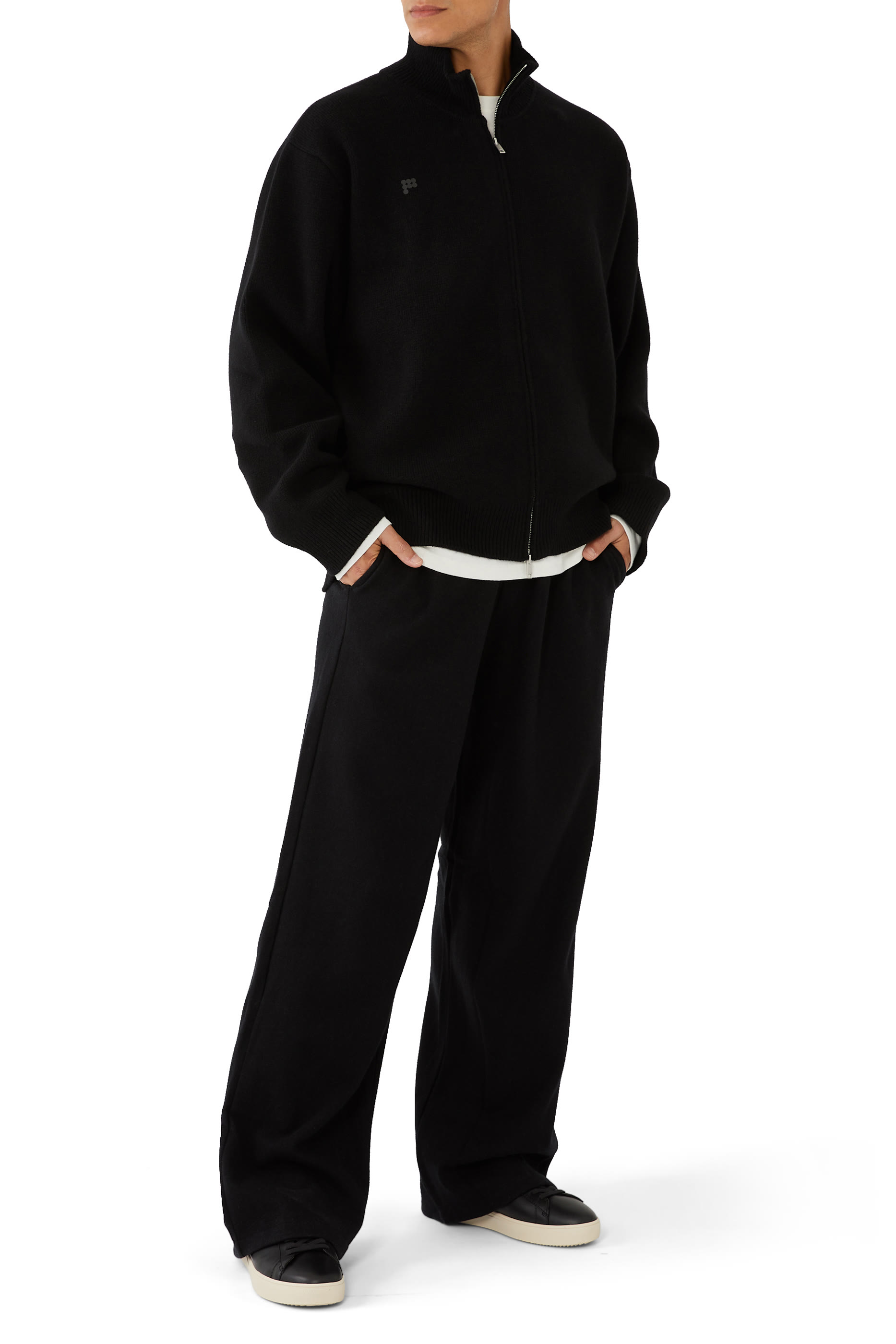Recycled Cashmere Compact Zipped Sweater