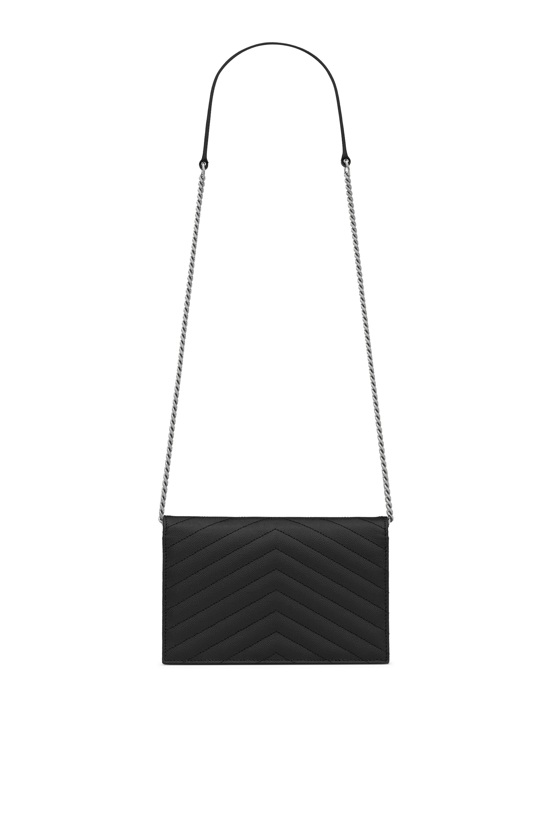 Cassandre Envelope Chain Wallet in Grain De Poudre Leather 
