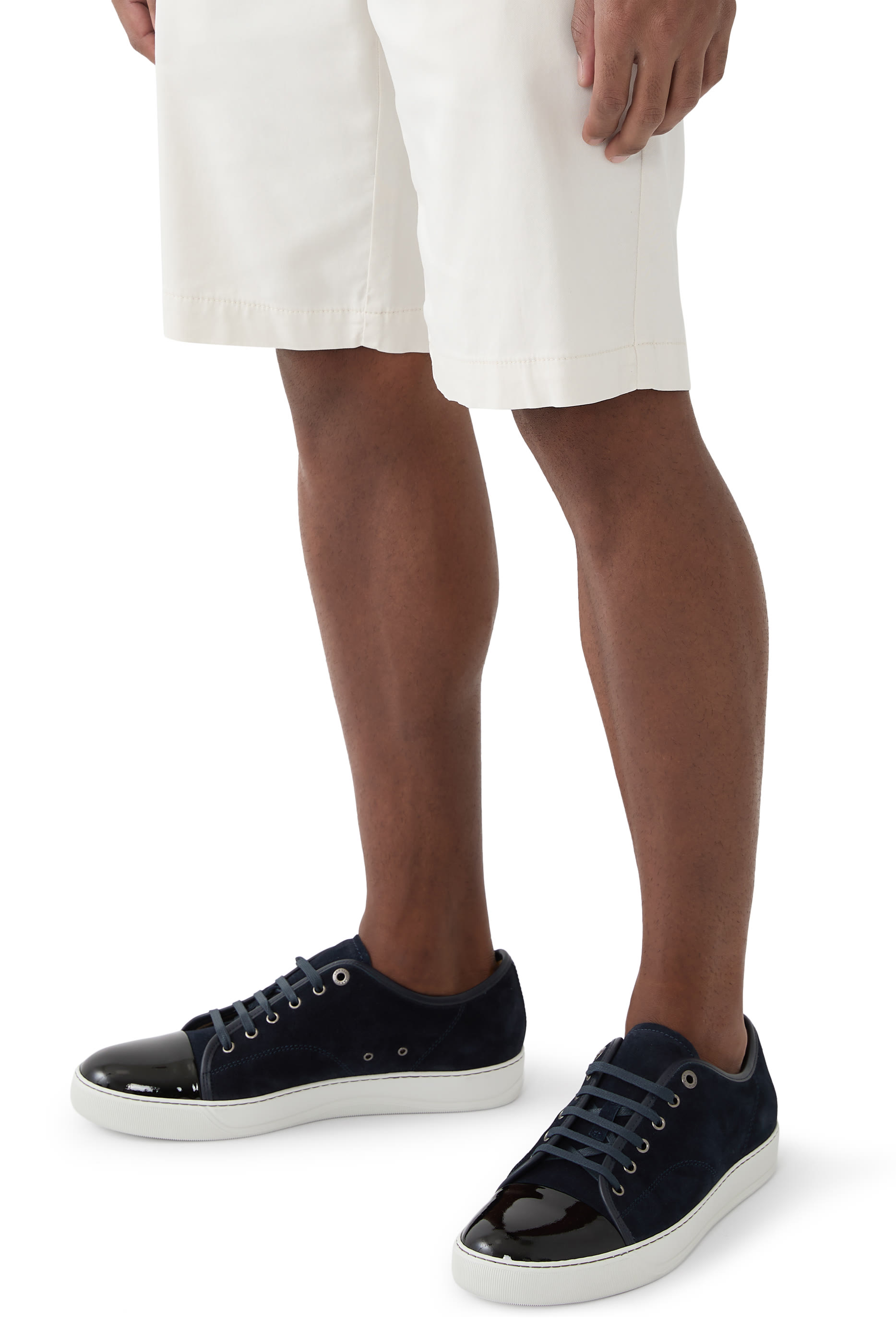 DBB1 Suede and Patent Leather Sneakers