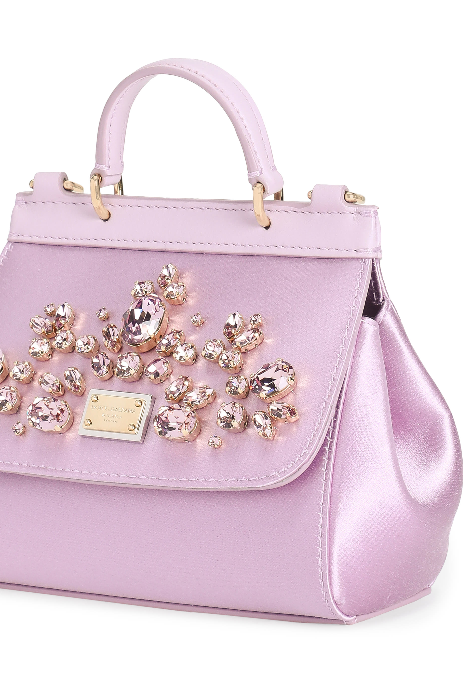 Kids Sicily Crystal-Embellished Top-Handle Bag