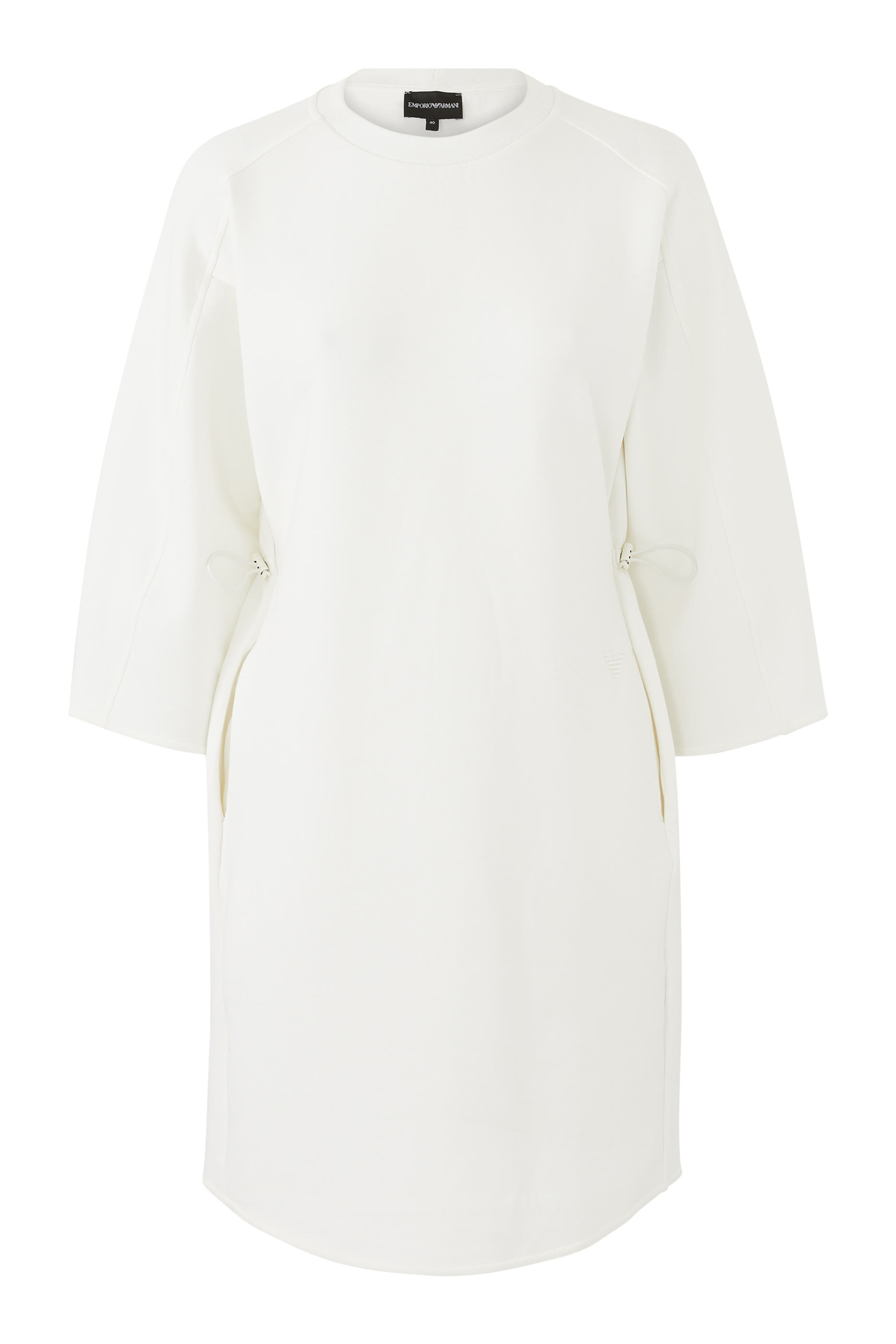 Double-Jersey Drawstring Dress