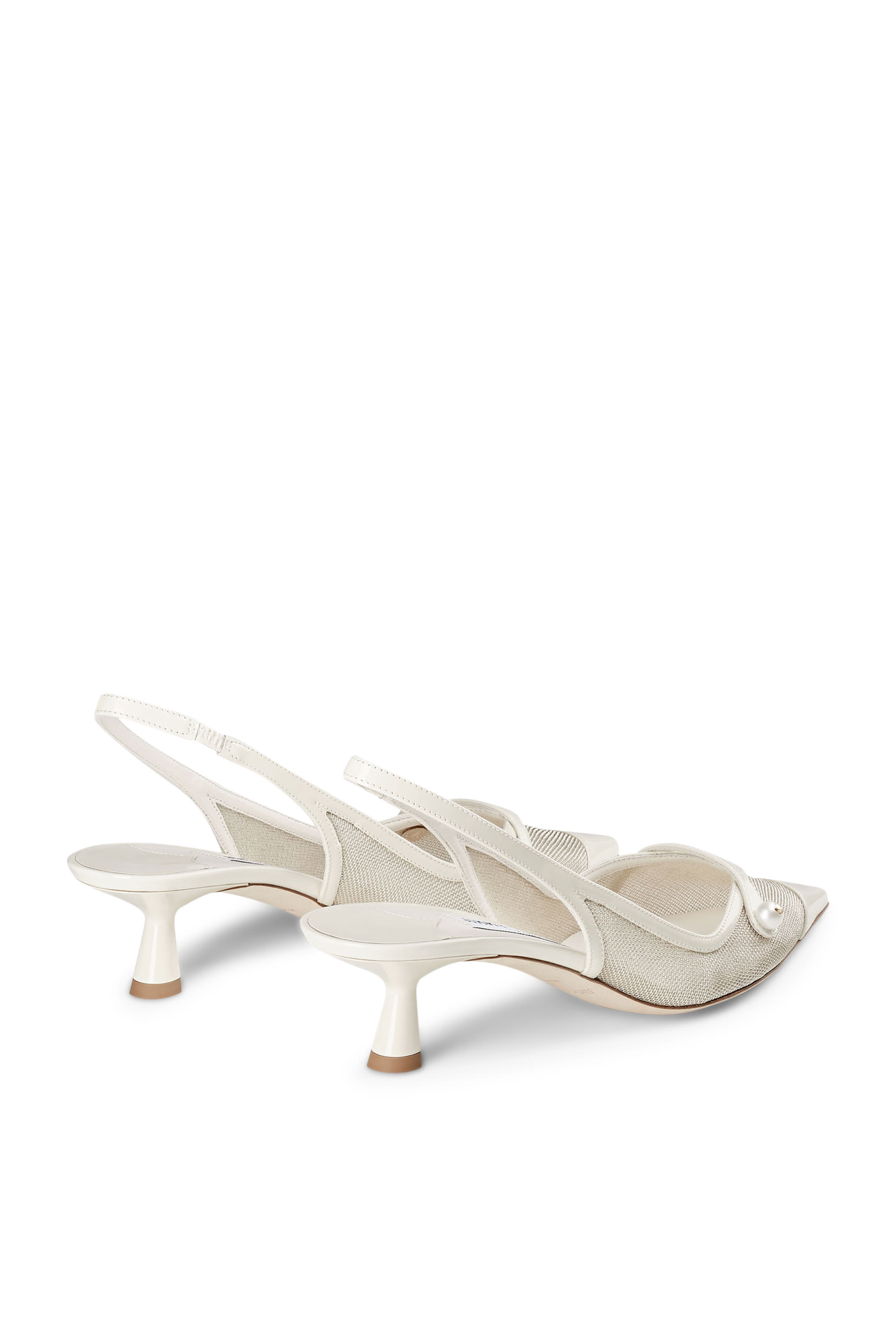 Amita 45 Mesh Slingback Pumps
