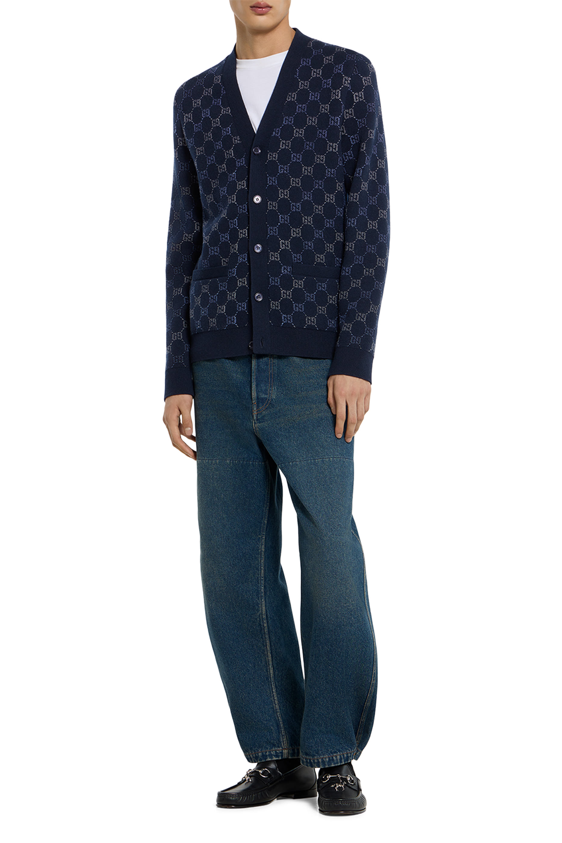 GG Double Wool Knit Sweater