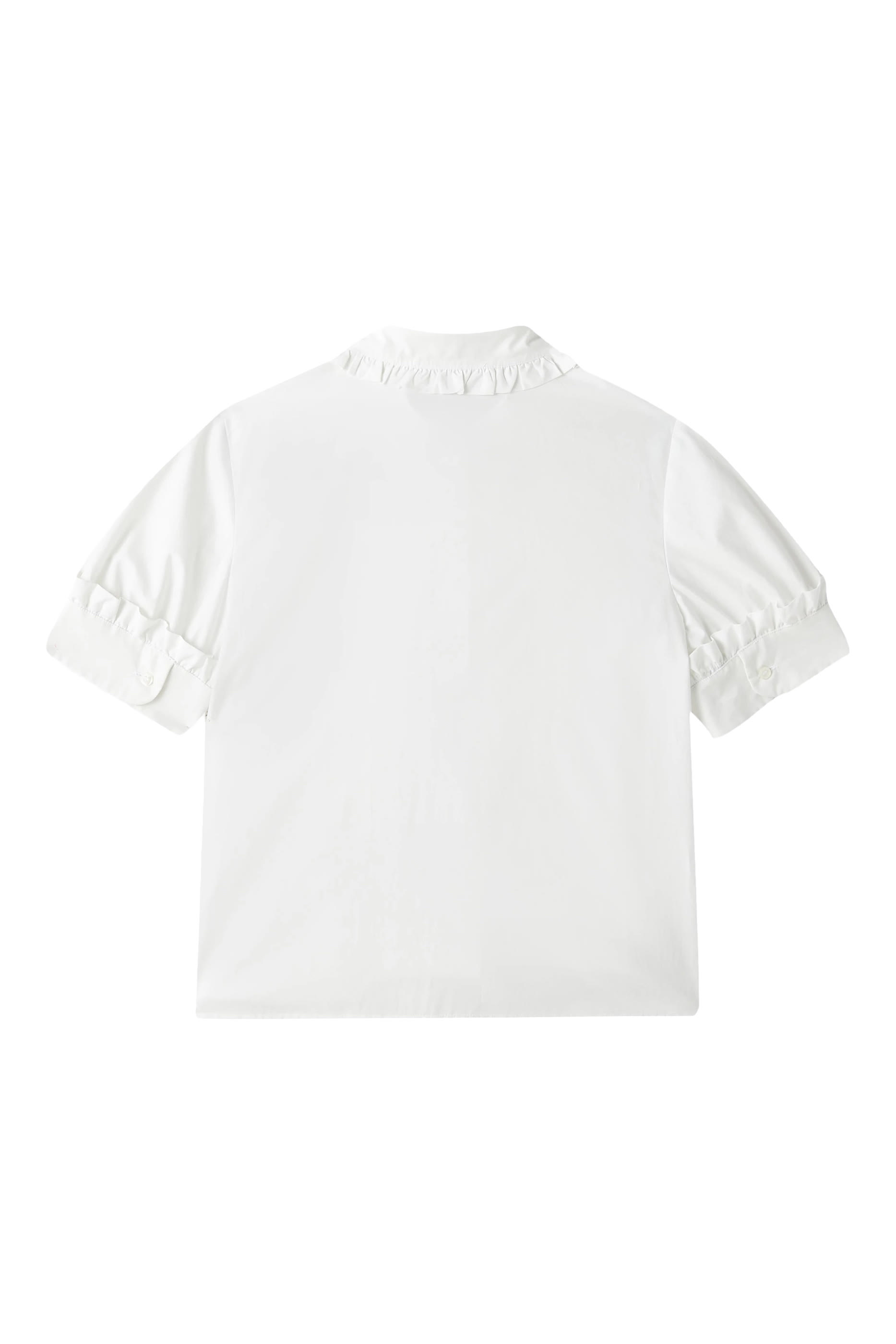 Kids Eagle Logo Ruffle Detail Shirt