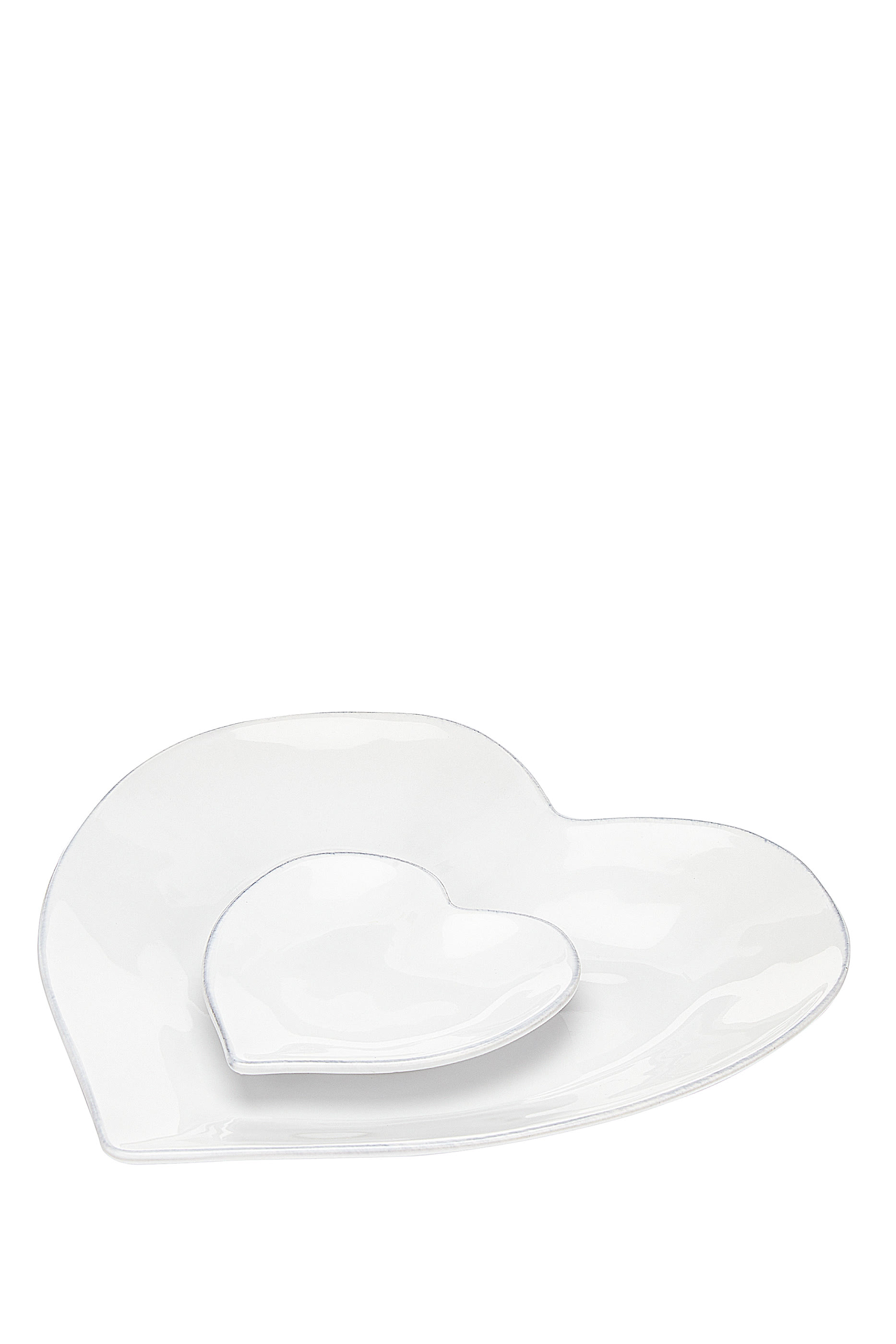 Porto Stoneware Heart Dinner Plate