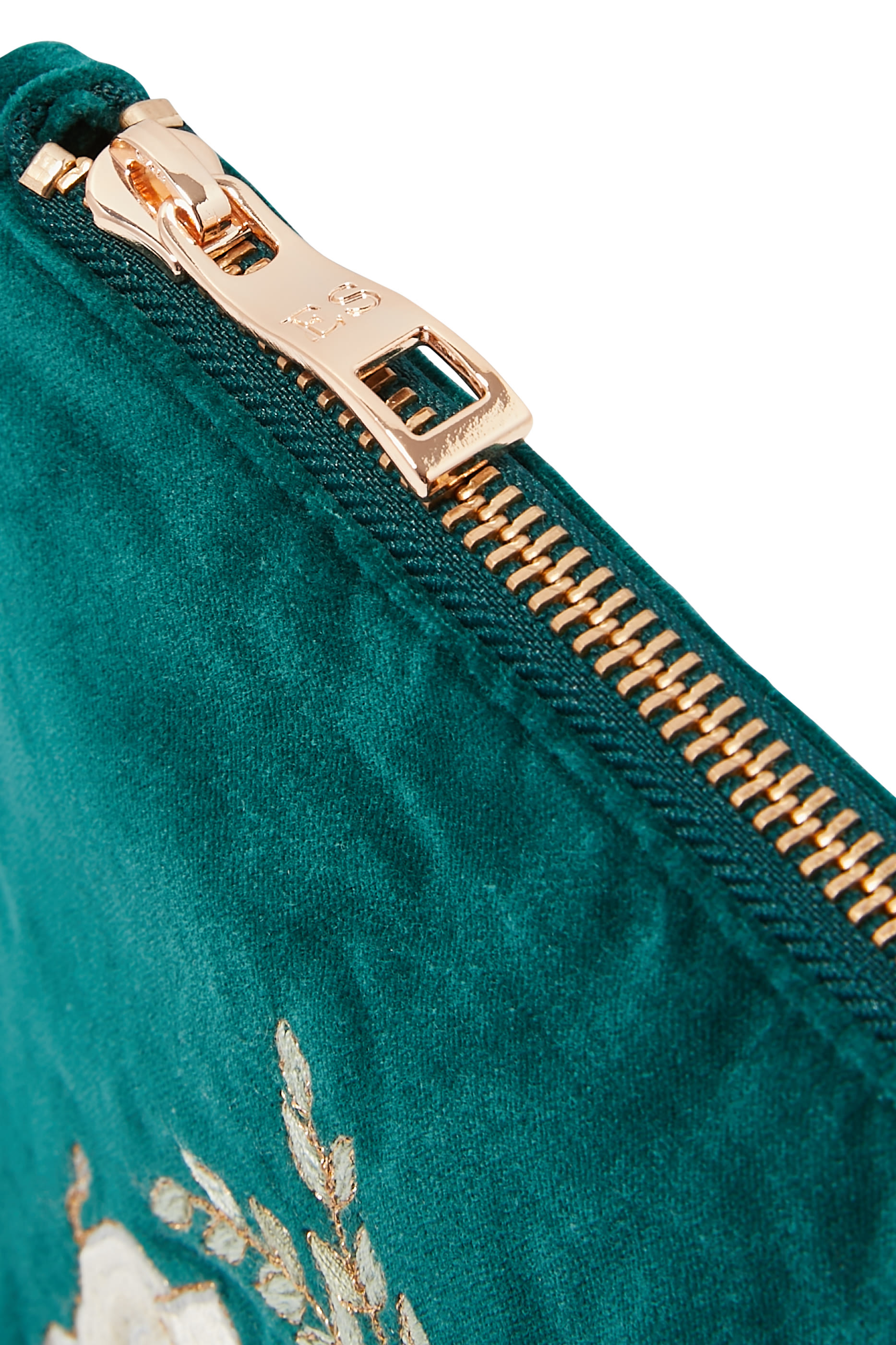 Elephant Herd Velvet Mini Pouch