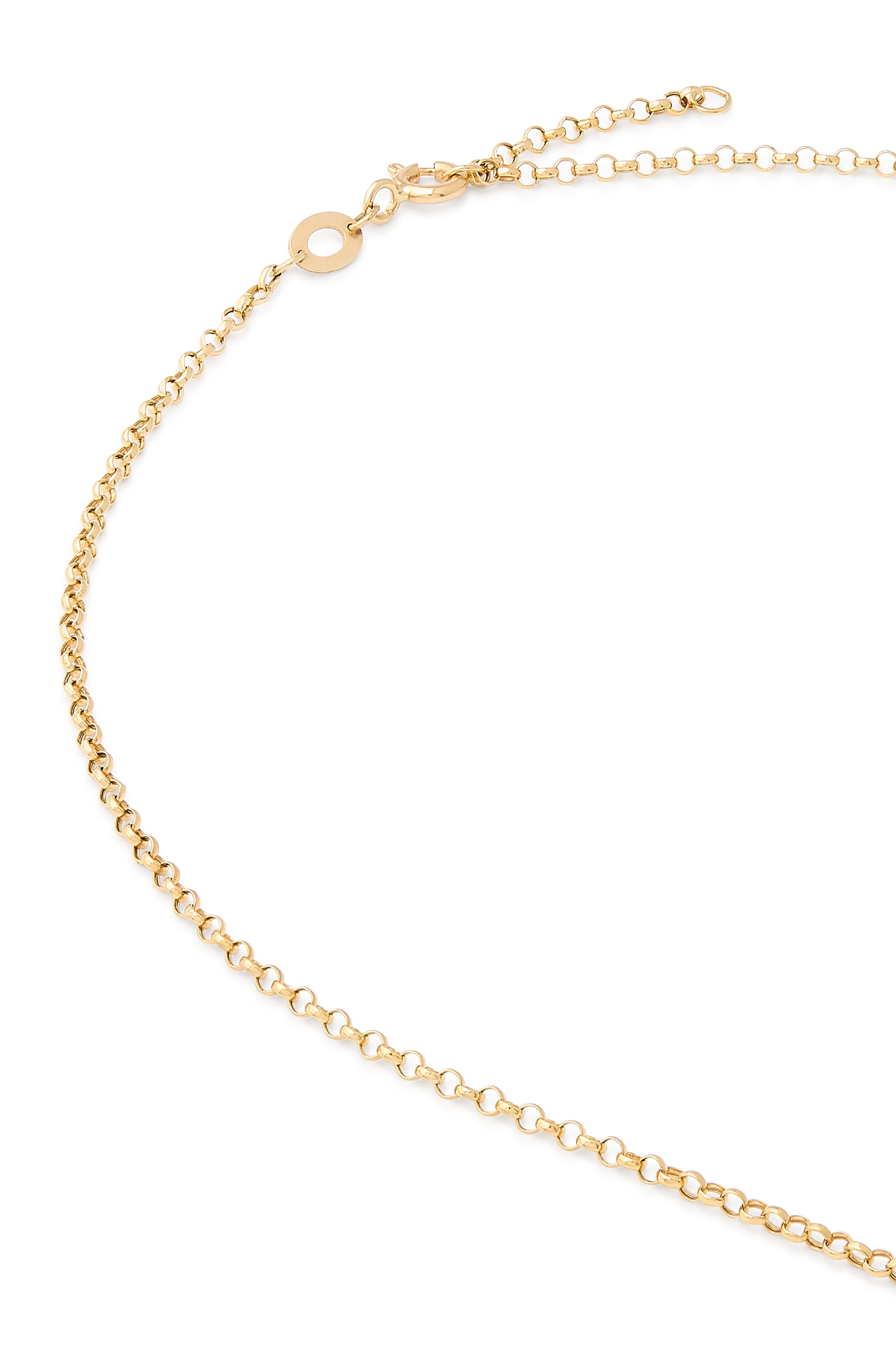  Drop Mini Necklace, 18K Yellow Gold & Diamonds