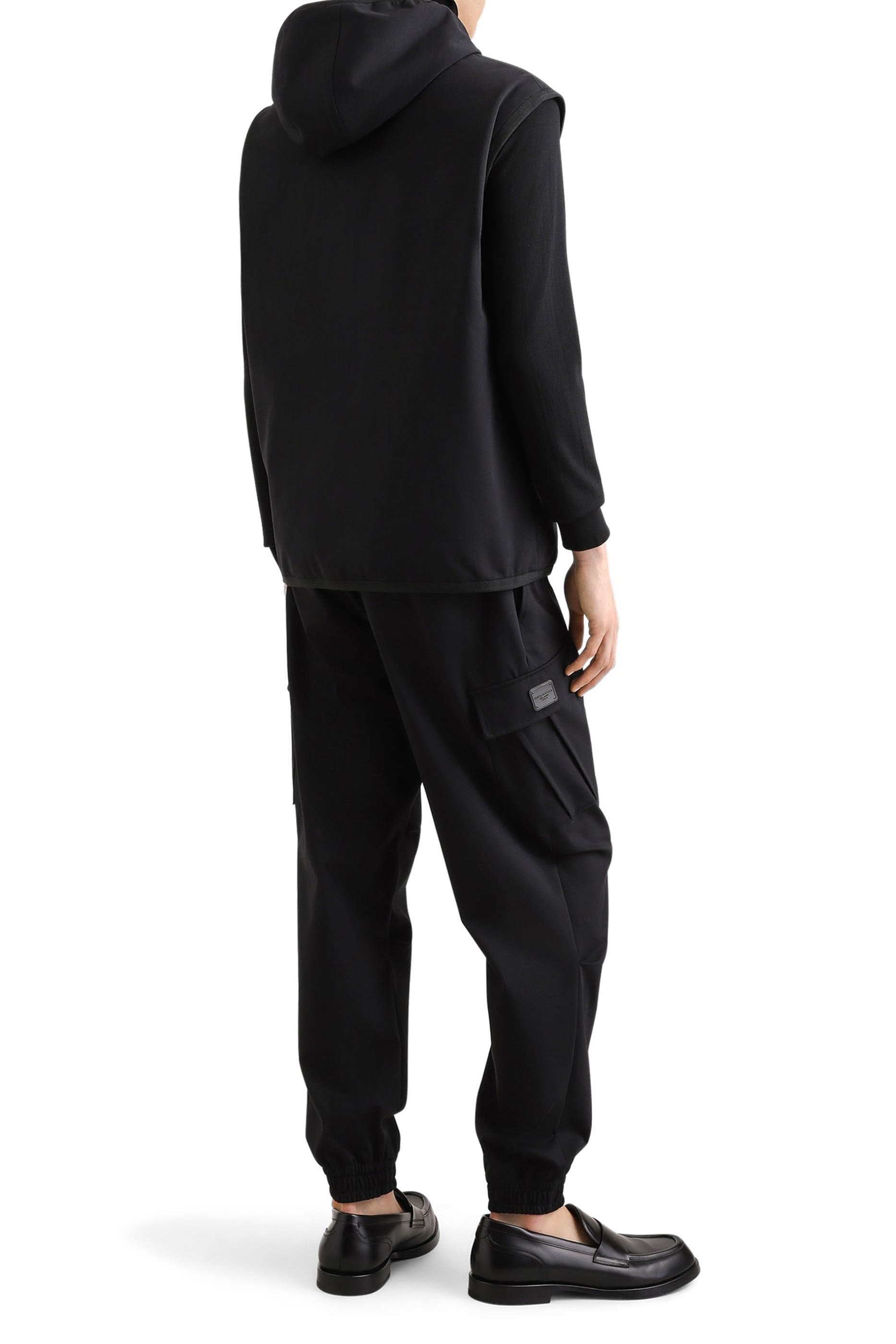 Technical Fabric Vest with Hood