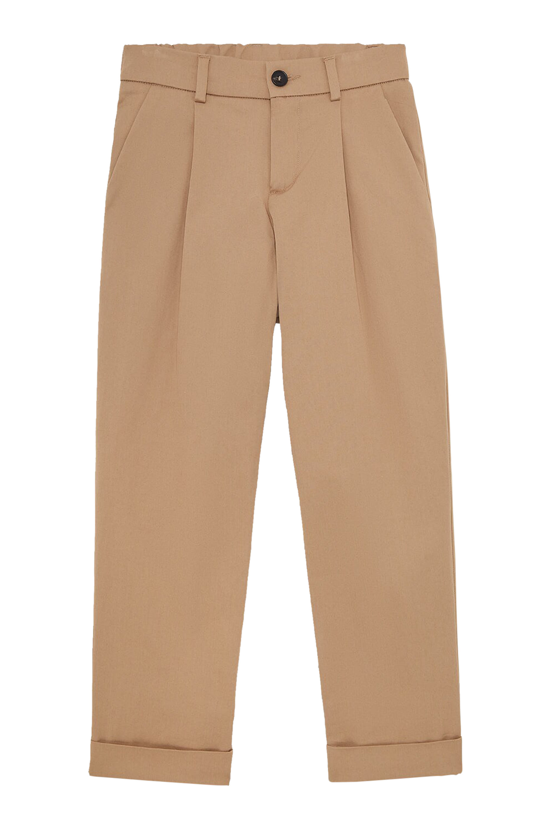Kids Cotton Cuffed Trousers