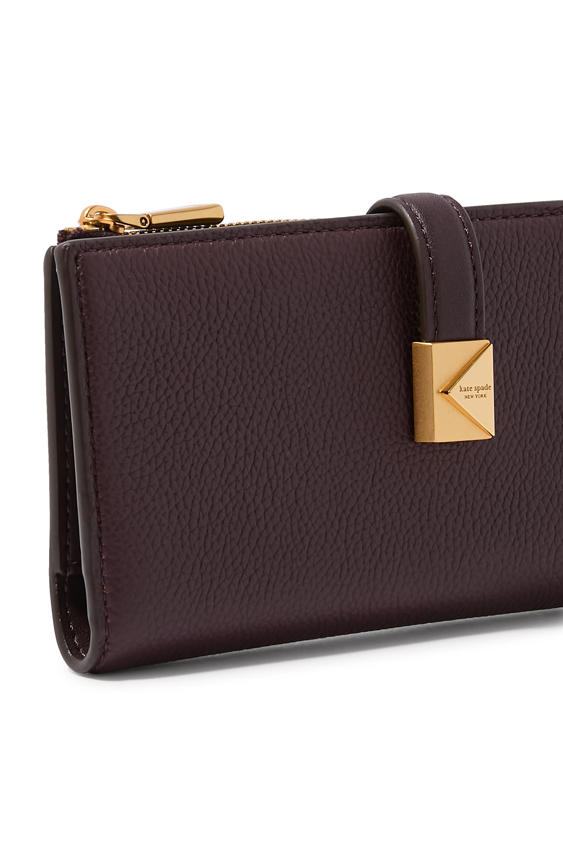 Devin Pebble Leather Zip Wallet