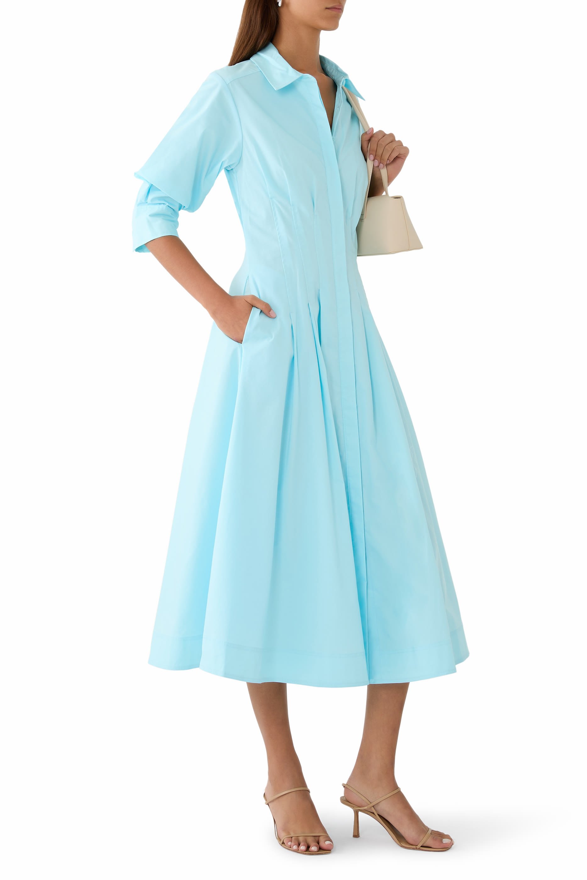 Jazz Pintuck Midi Dress