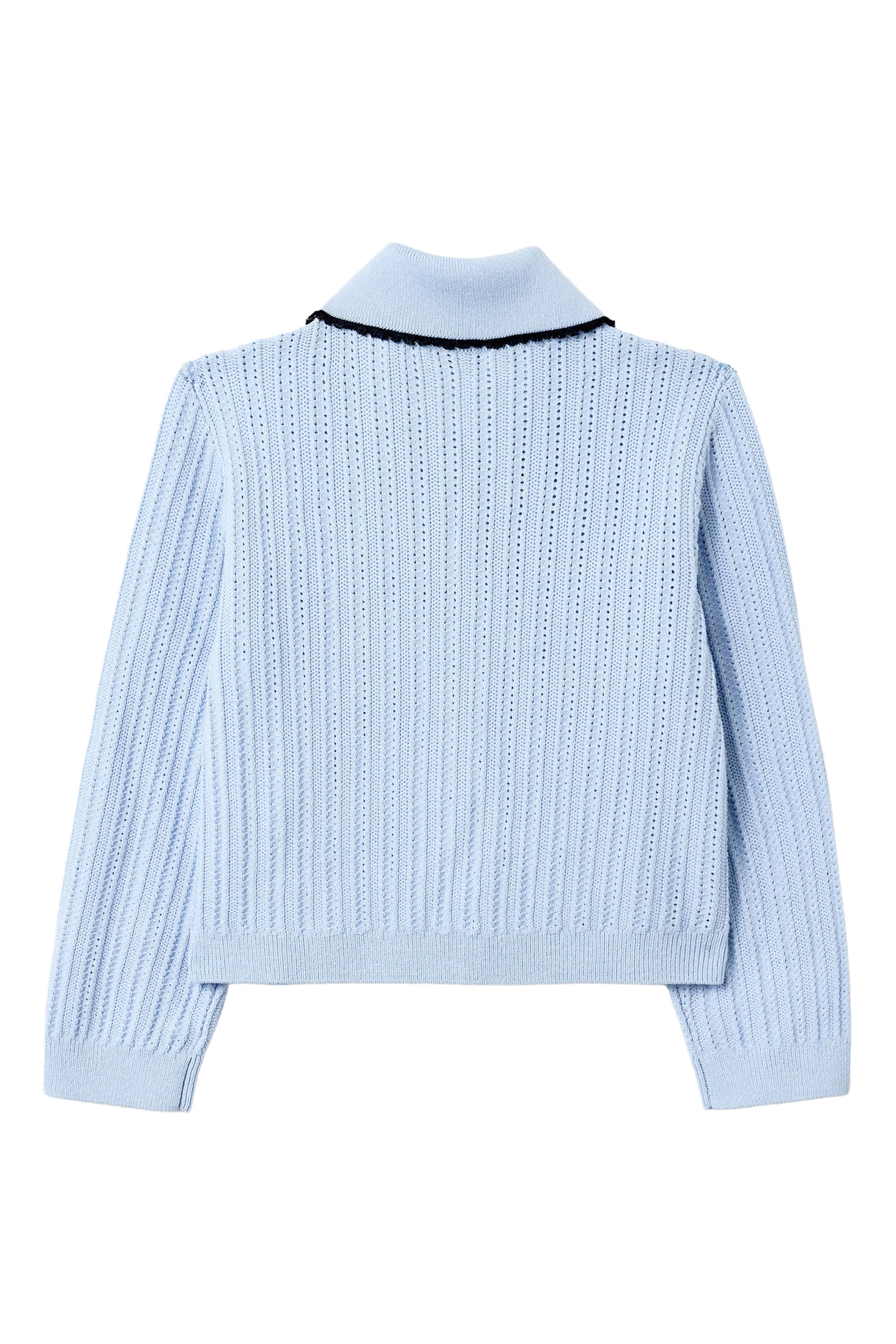 Kids Frill Trim Cardigan 