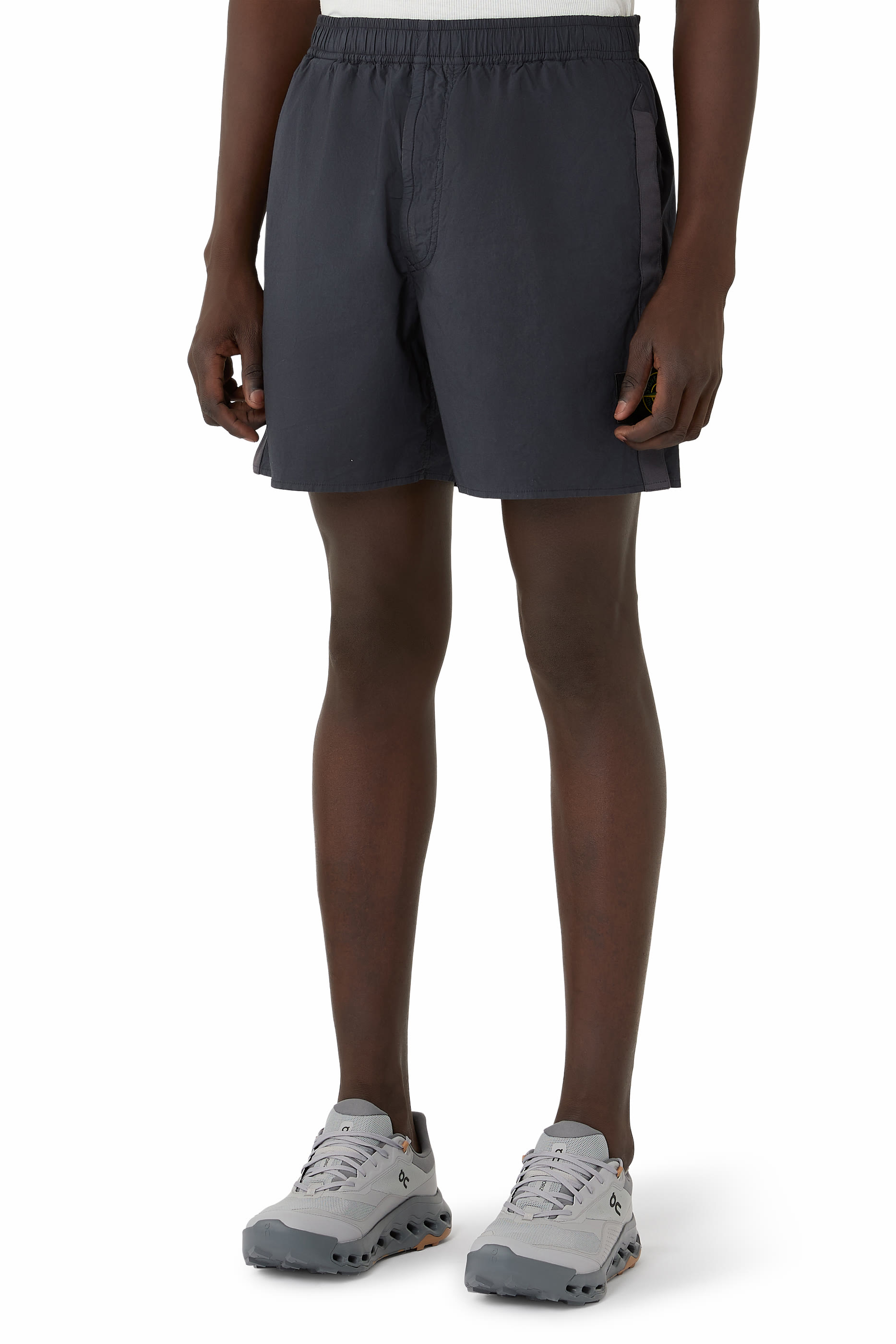 Loose-Wide-Leg-Fit Bermuda Shorts