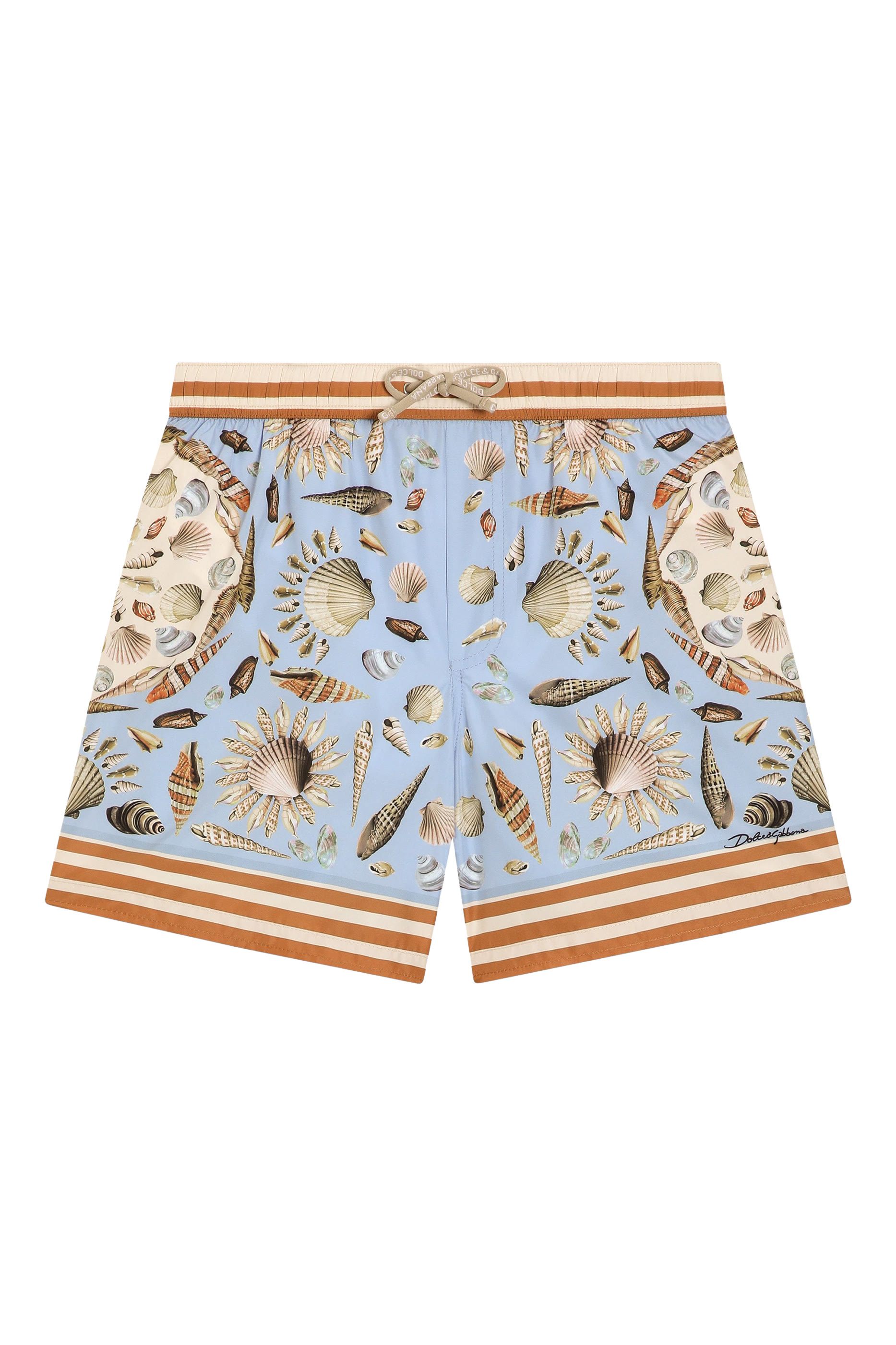 Kids Shell Print Canvas Boxer Shorts