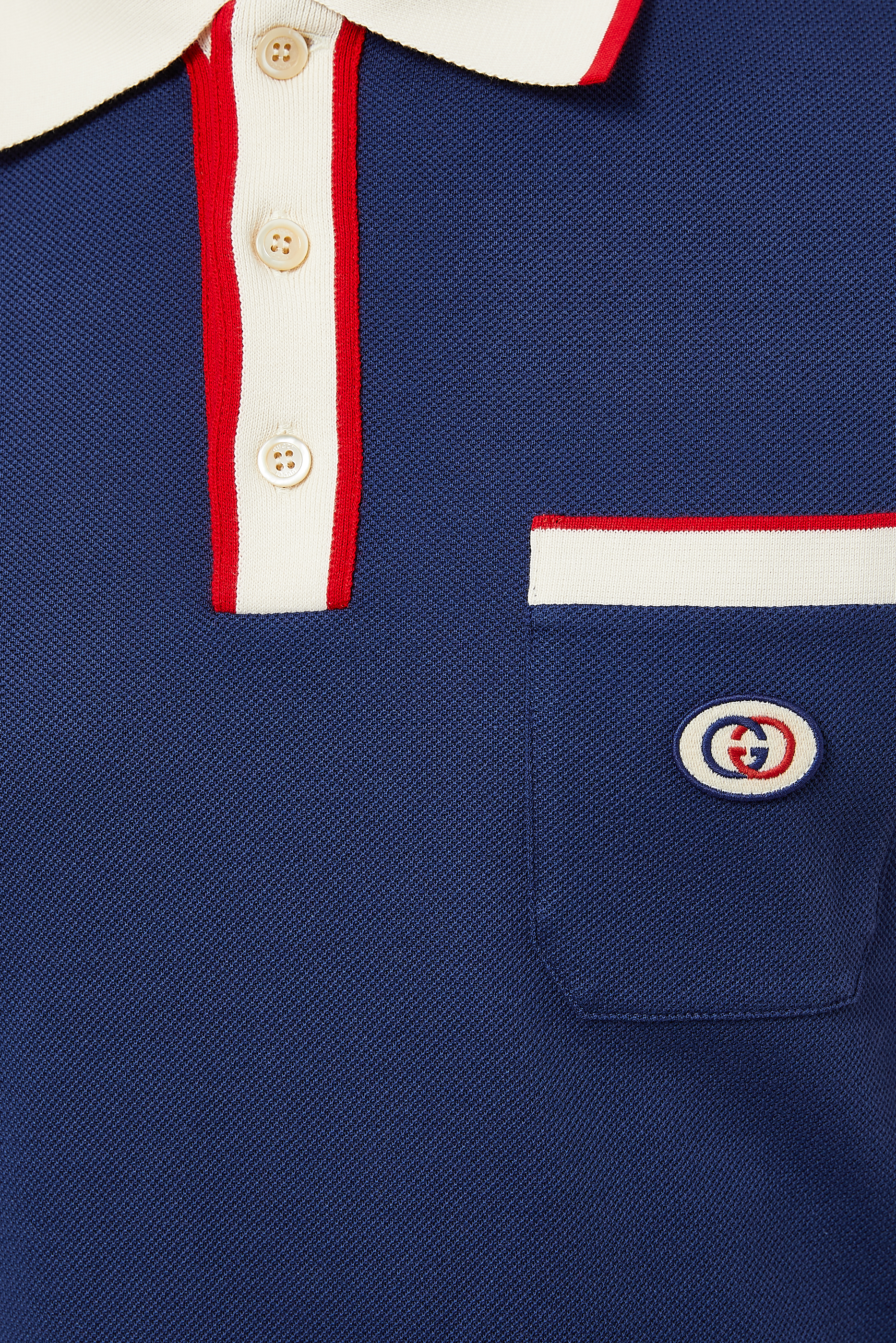 Cotton Piquet Polo with Interlocking G