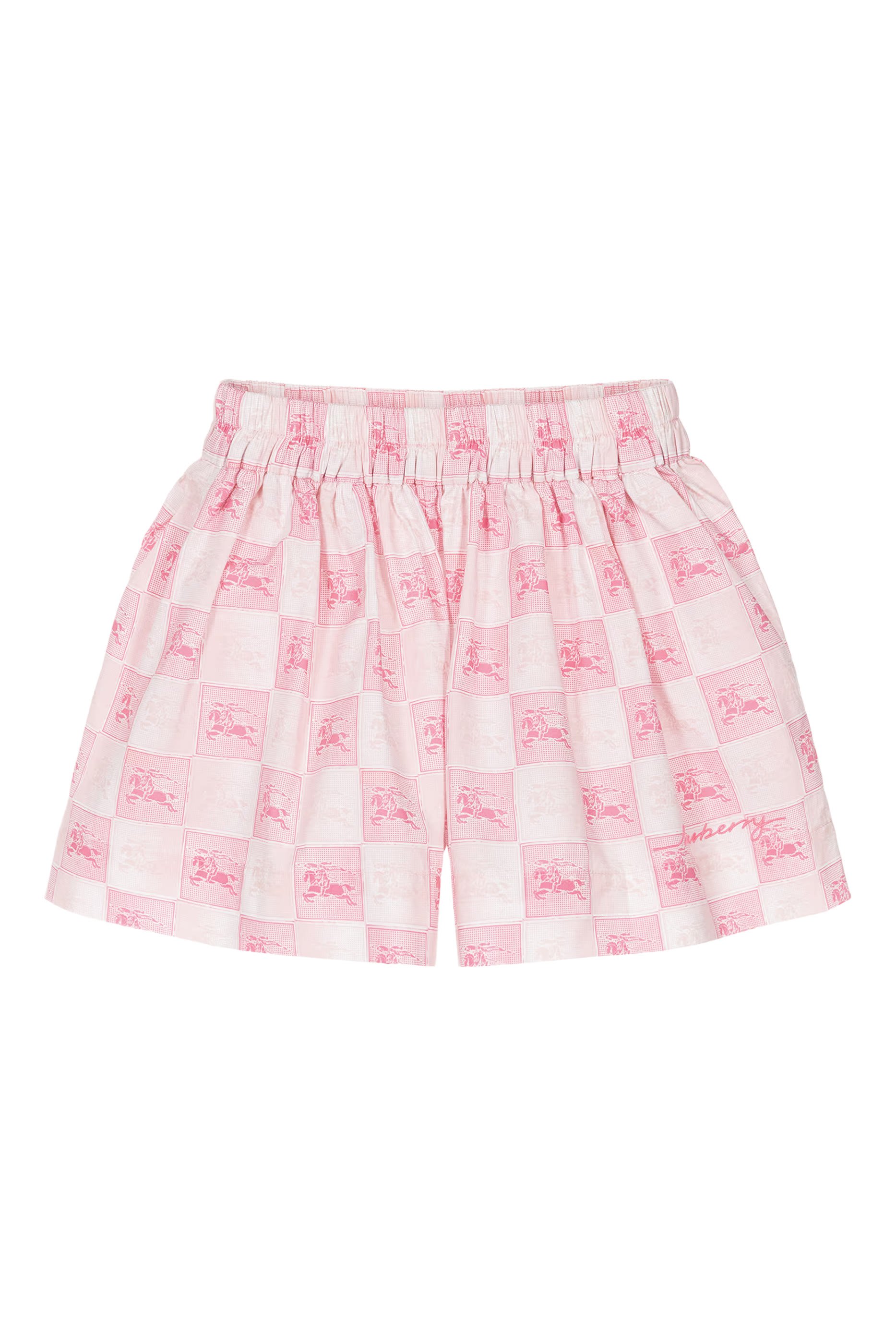 Kids EKD Checkerboard Cotton Shorts