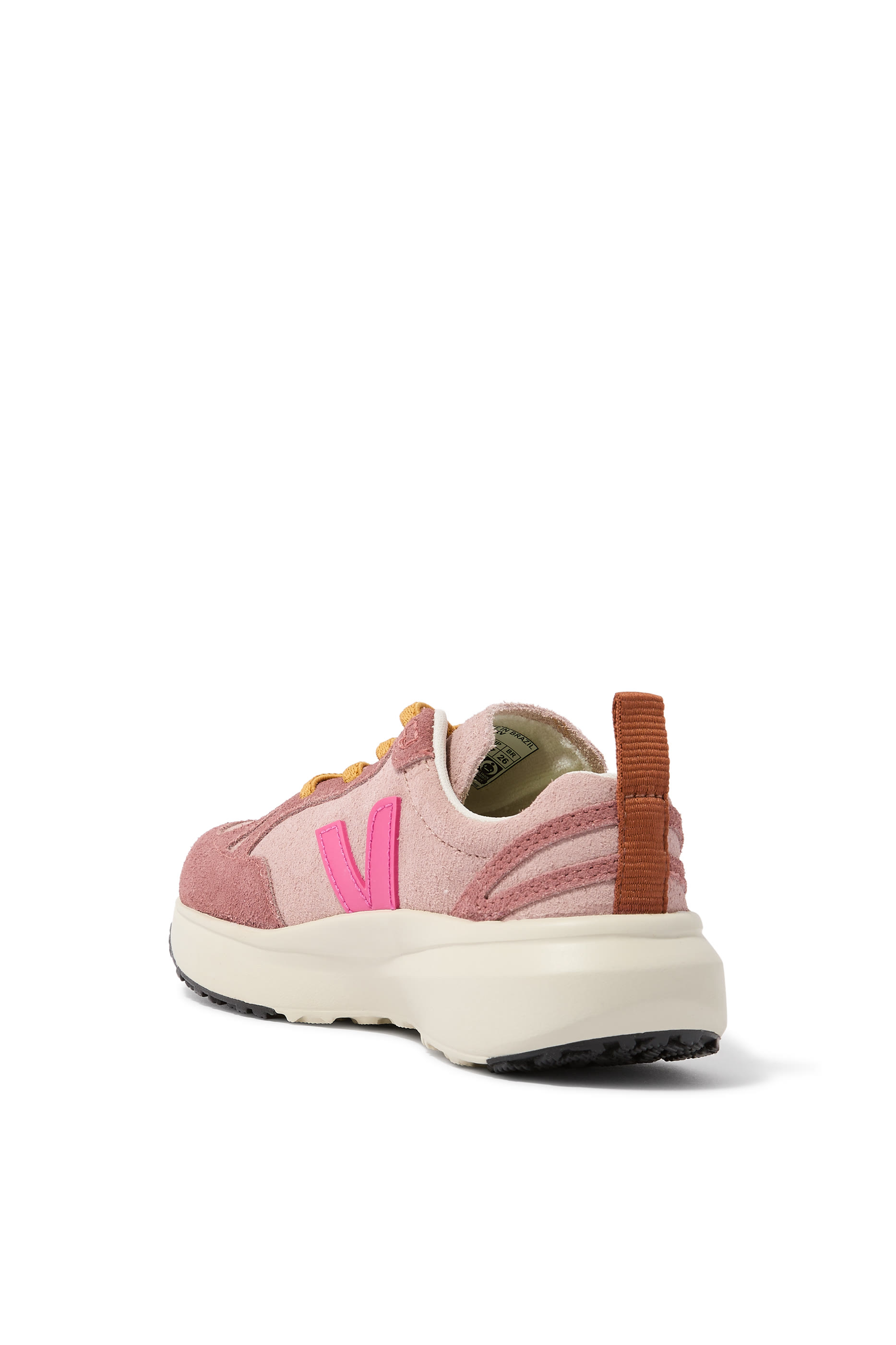 Kids Canary Elastic Laces Suede Babe Mia Sneakers 