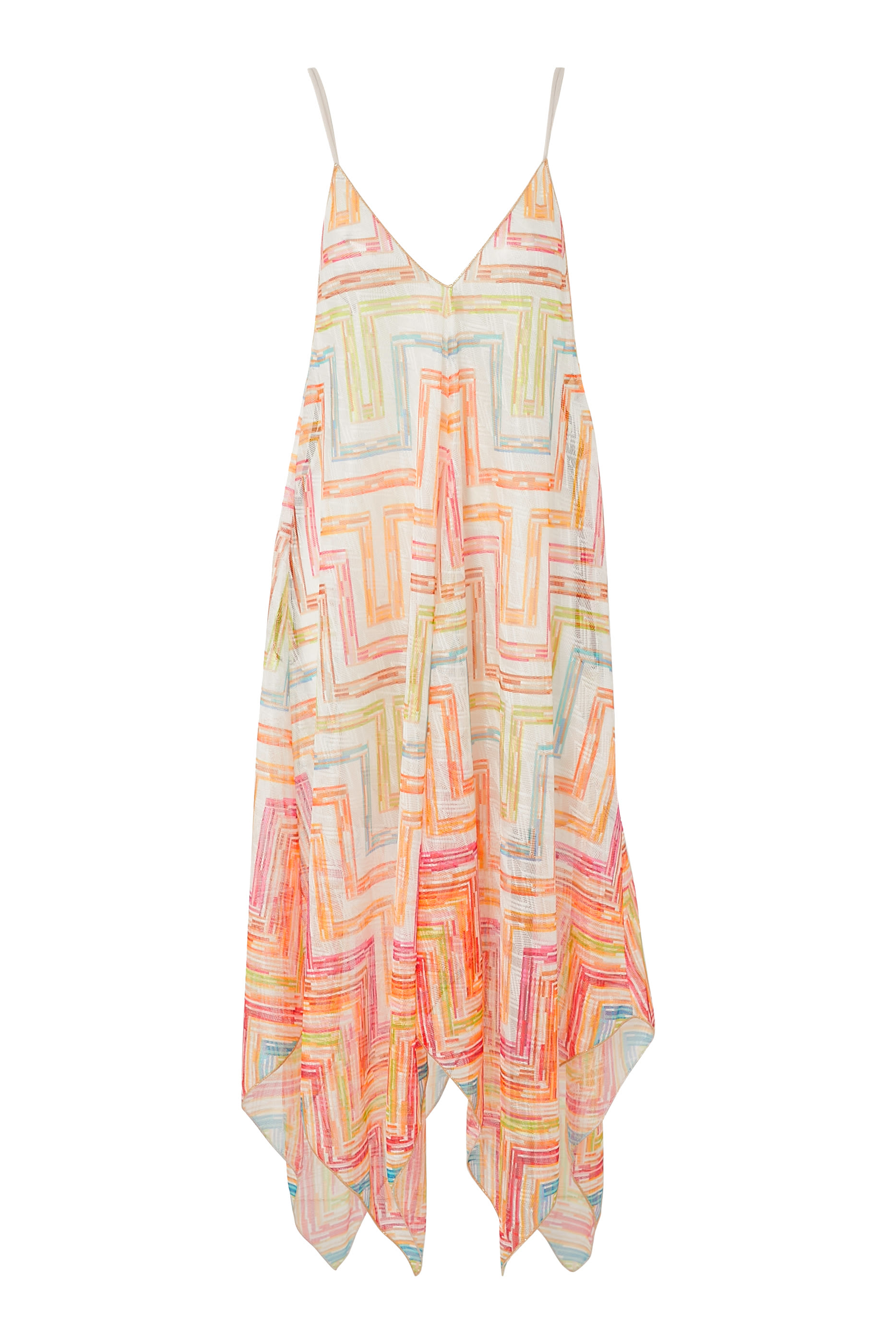 Mare Chevron Raschel Sleeveless Maxi Dress