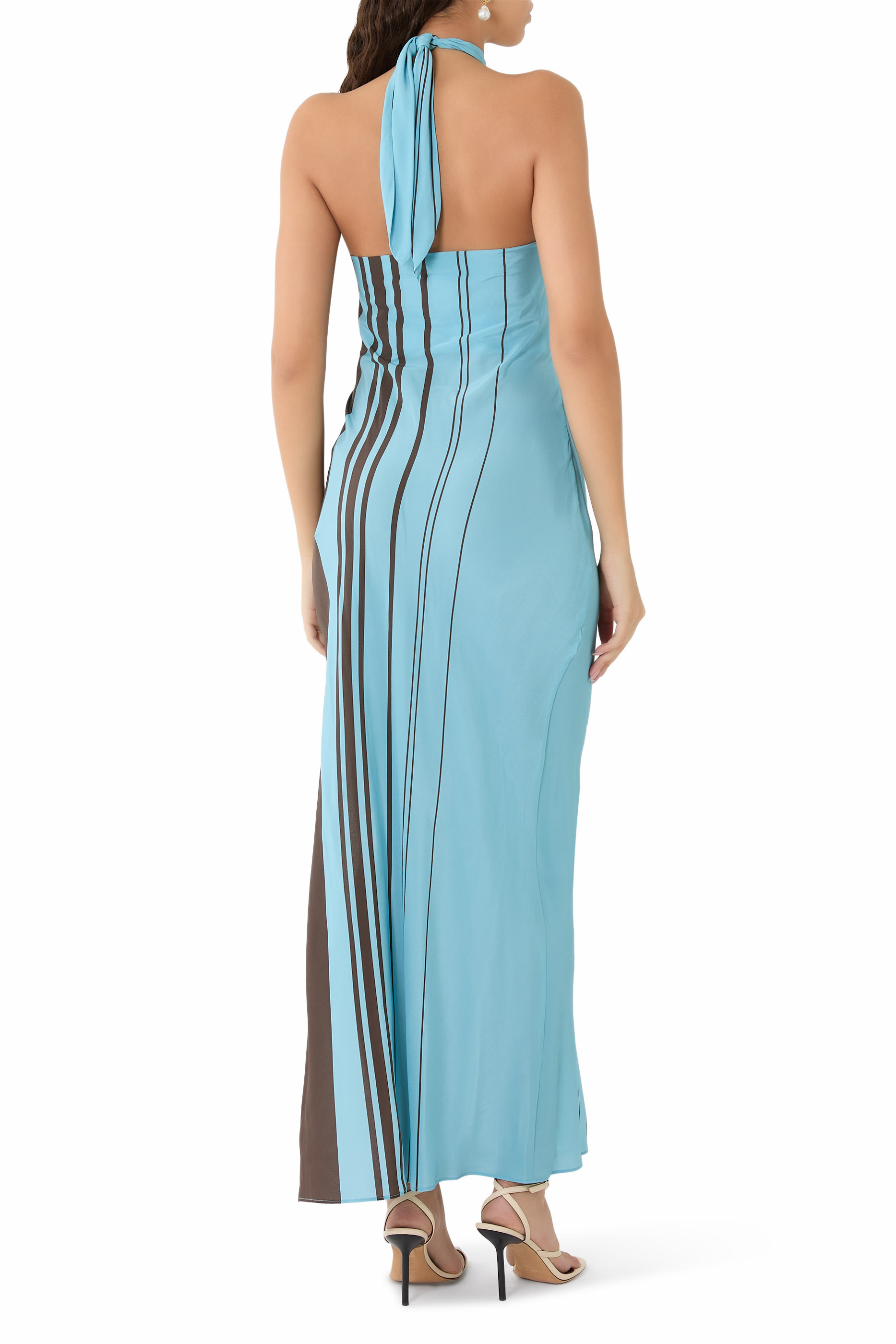  Rioja Halter Scarf Maxi Dress