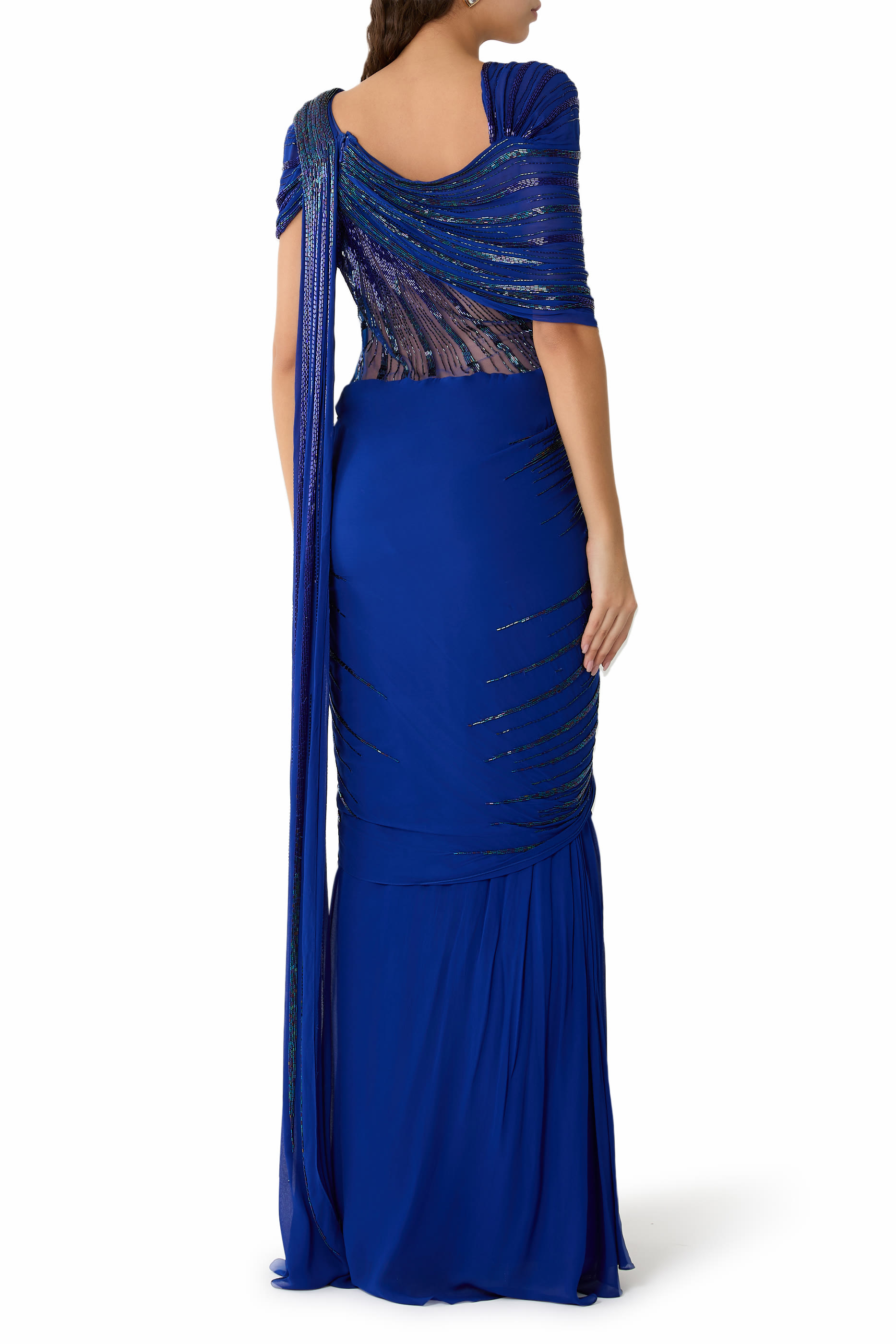 Sculpted Saree Gown