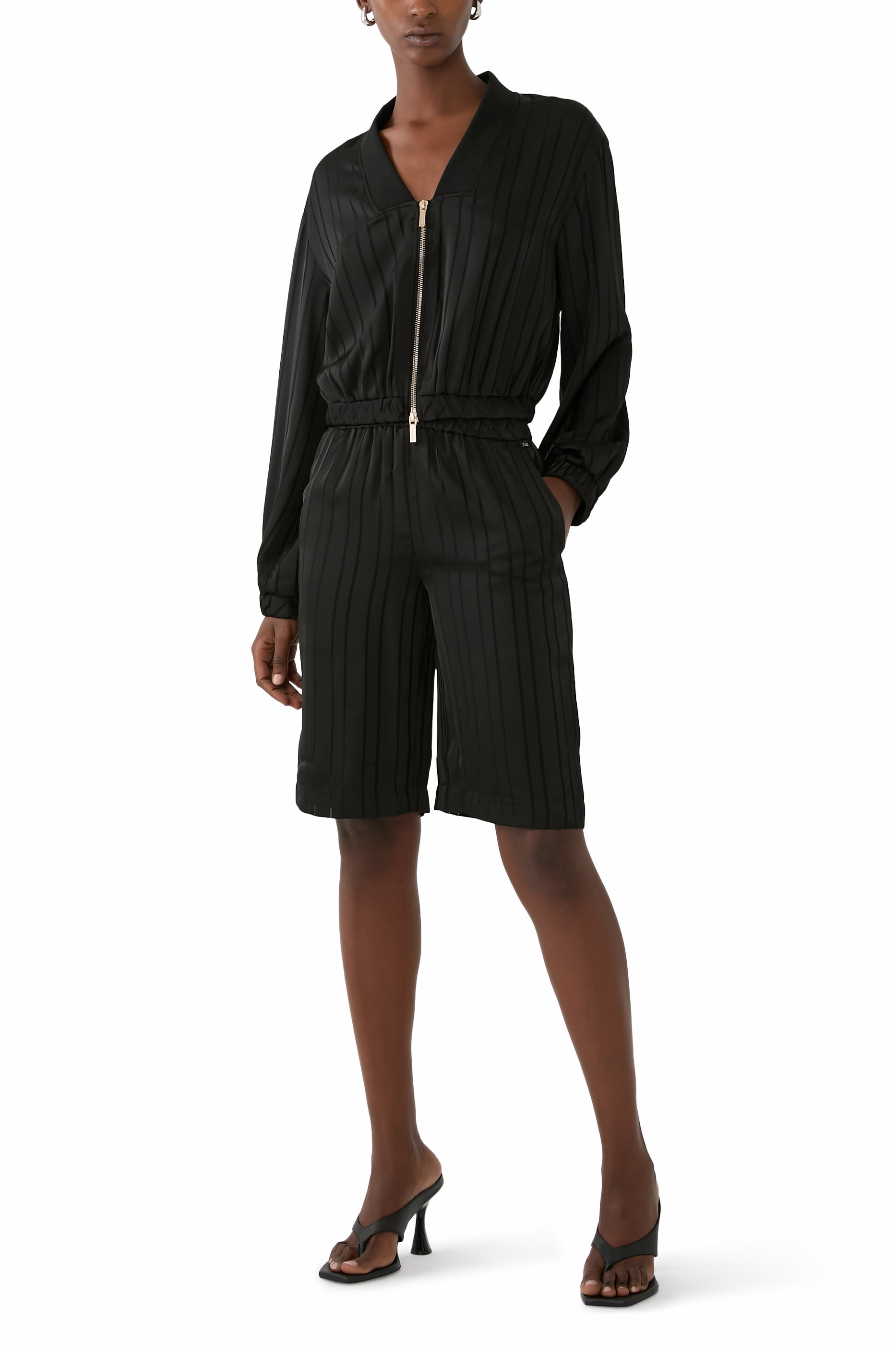 Stripe Bermuda Shorts