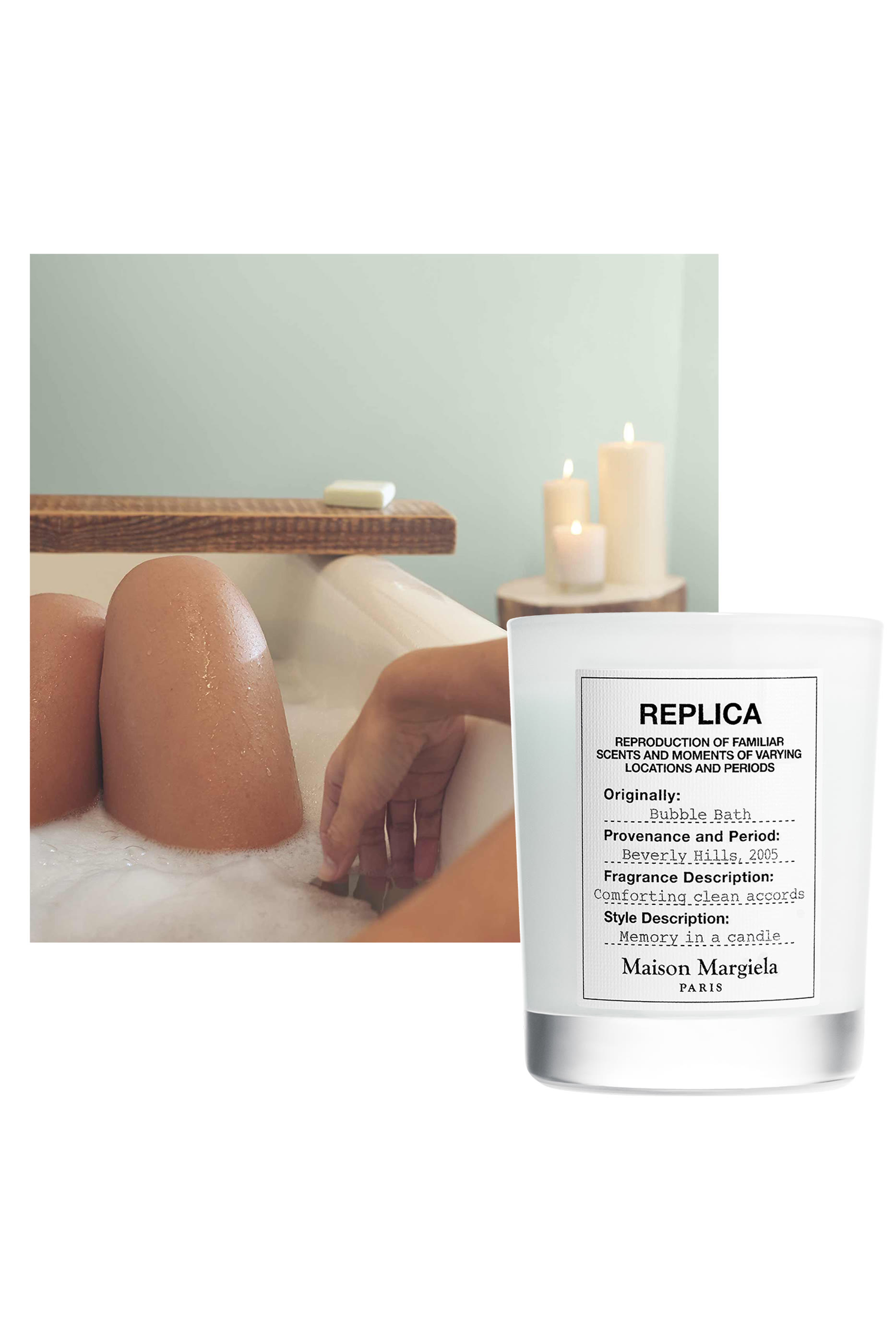 Replica Bubble Bath Candle
