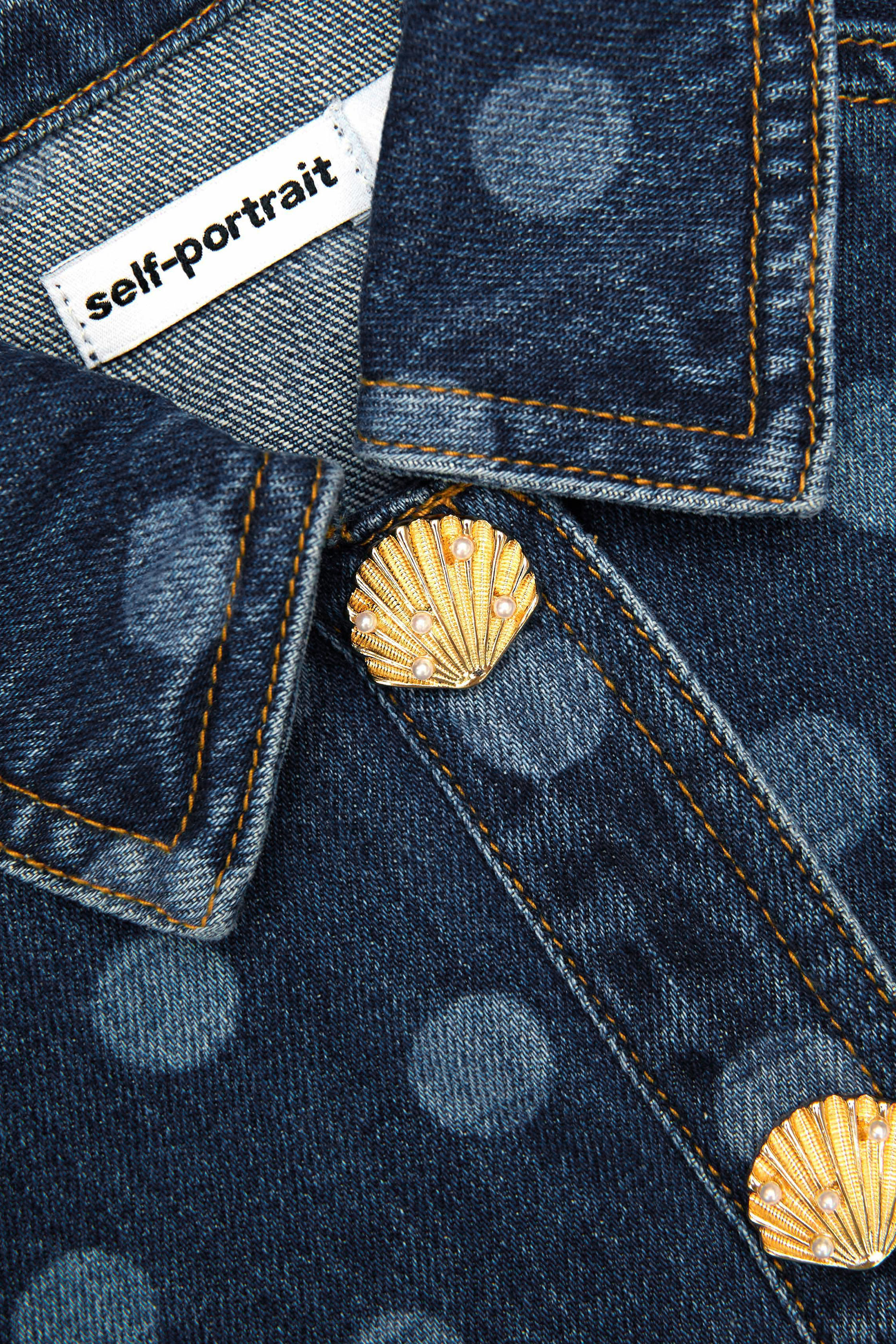 Kids  Polka Dot Denim Jacket 