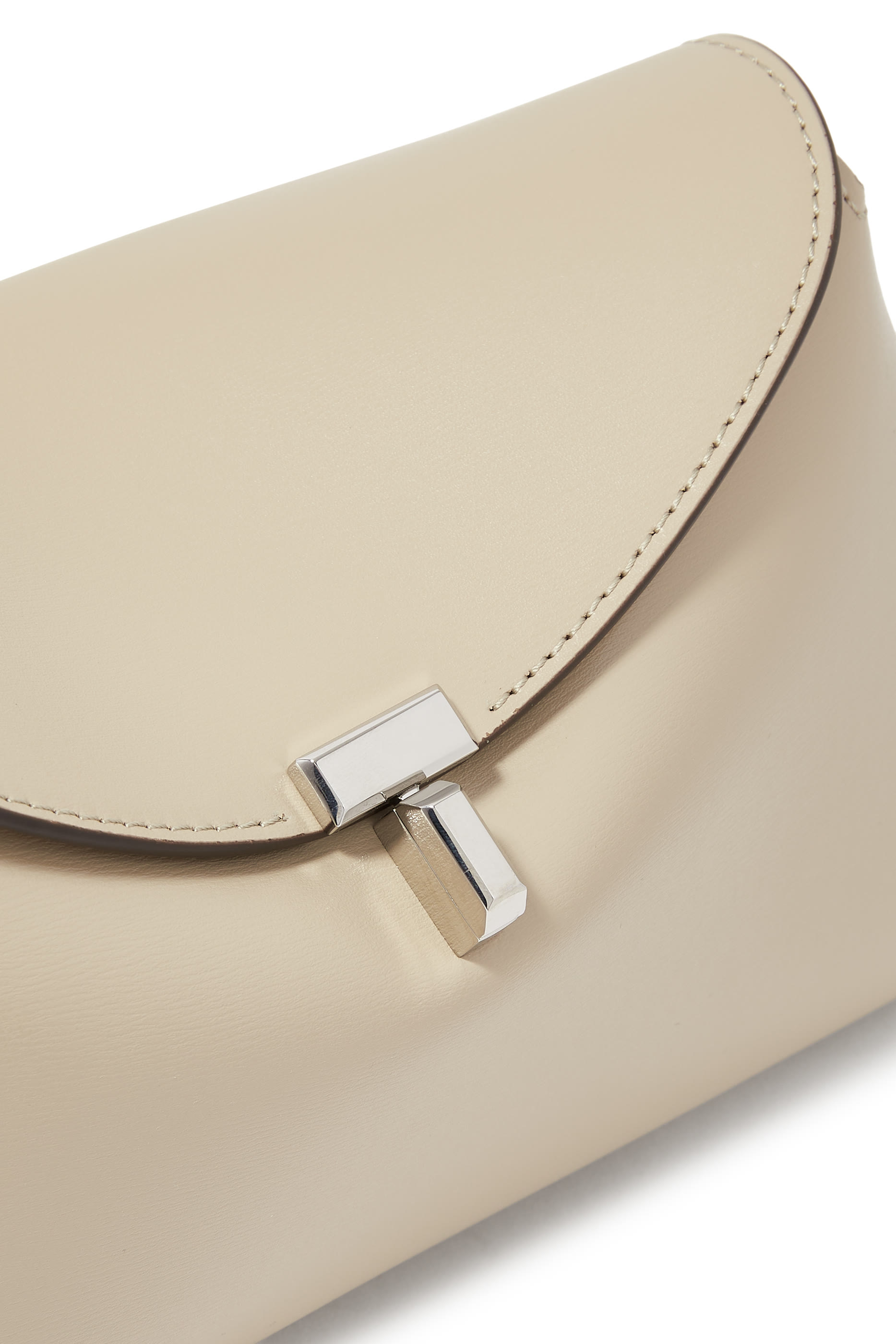 T-Lock Leather Clutch