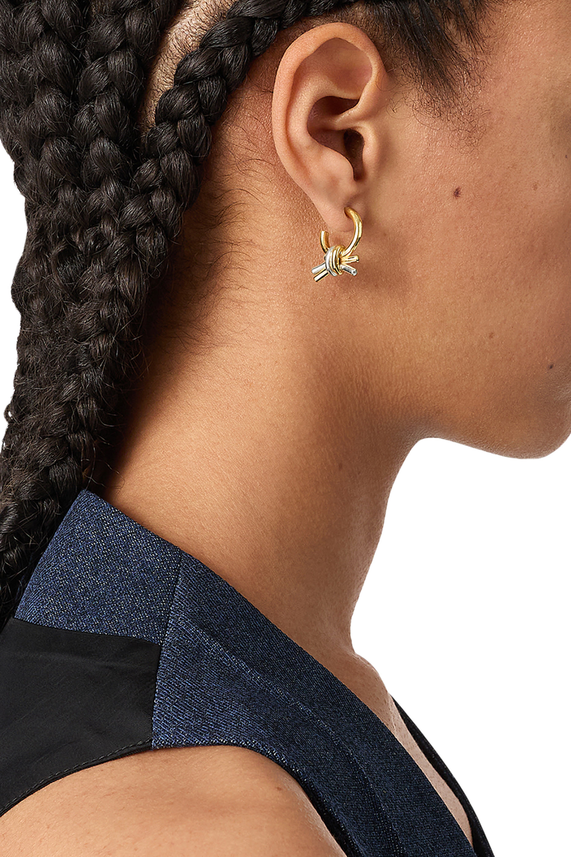 Knot Earrings, 18k Gold-Finish Sterling Silver