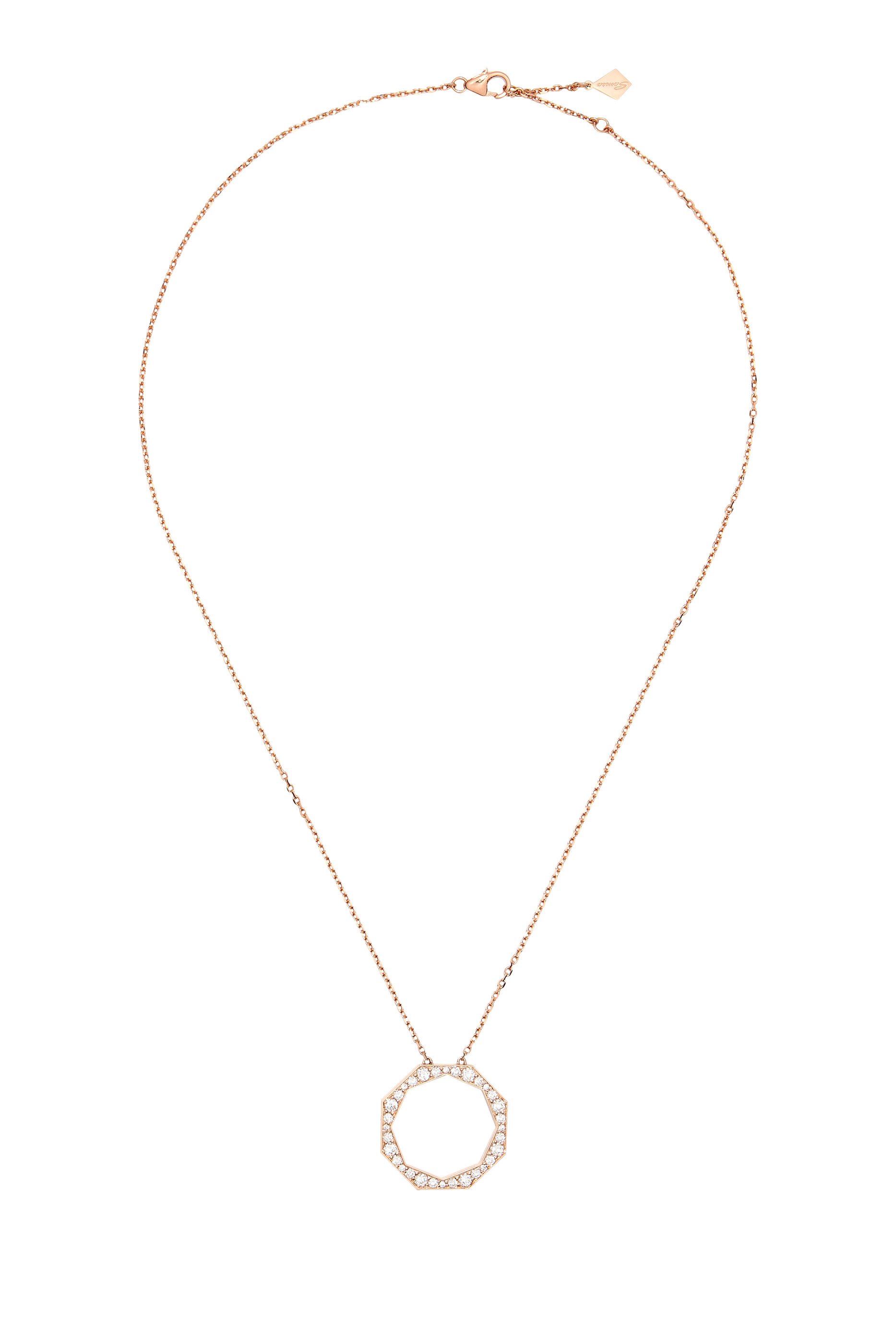 Birwaz Turath Large Necklace, 18k Rose Gold & Diamonds