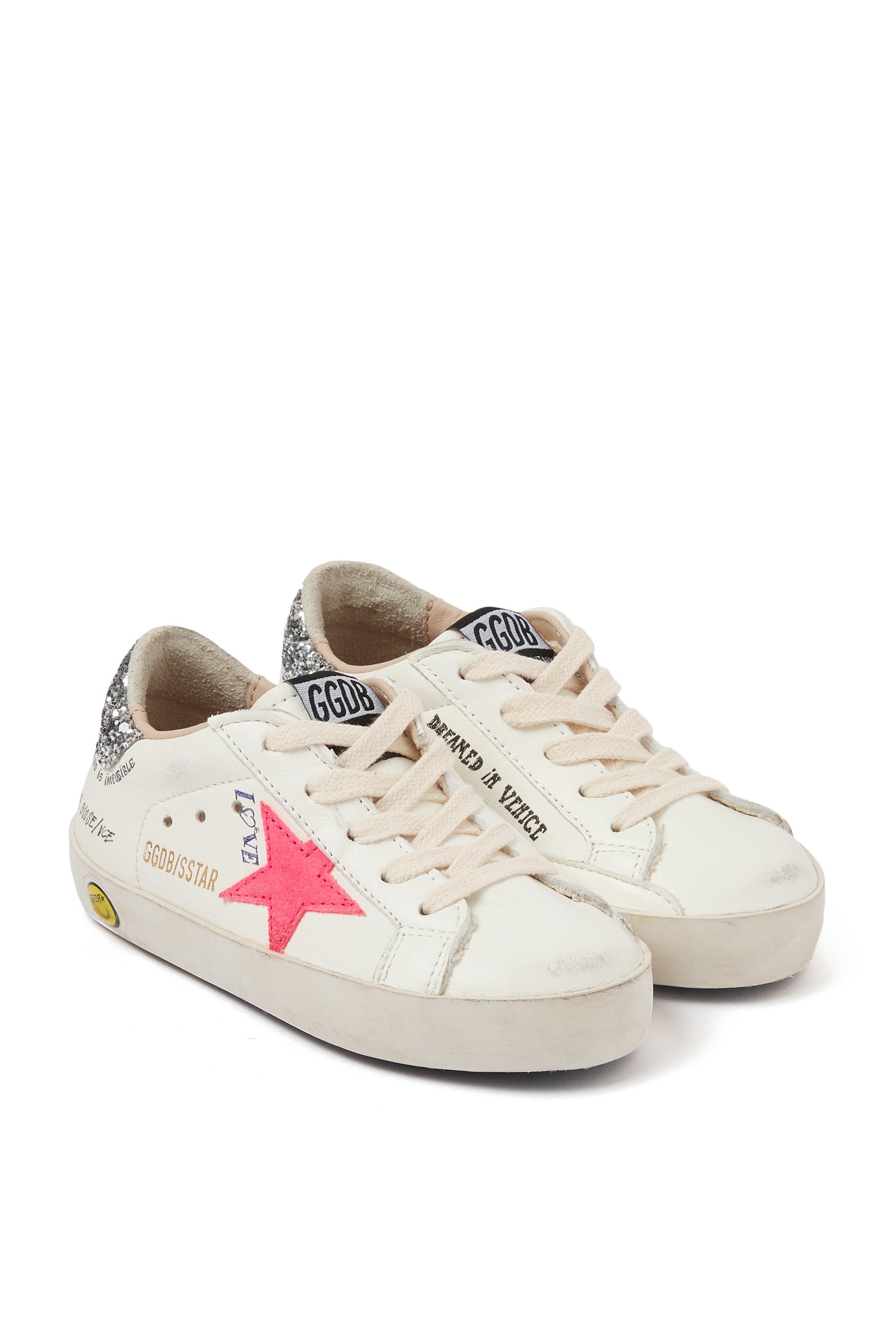 Kids Super Star Leather Sneakers