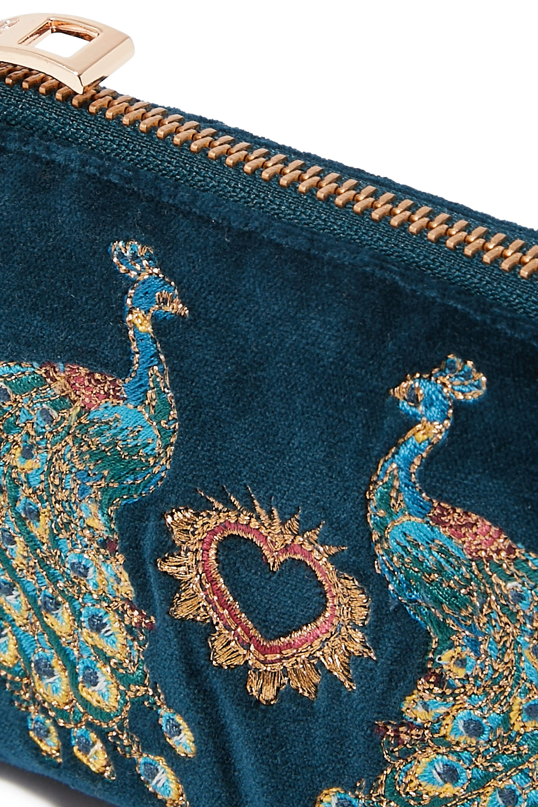 Peacock Floral Coin Purse