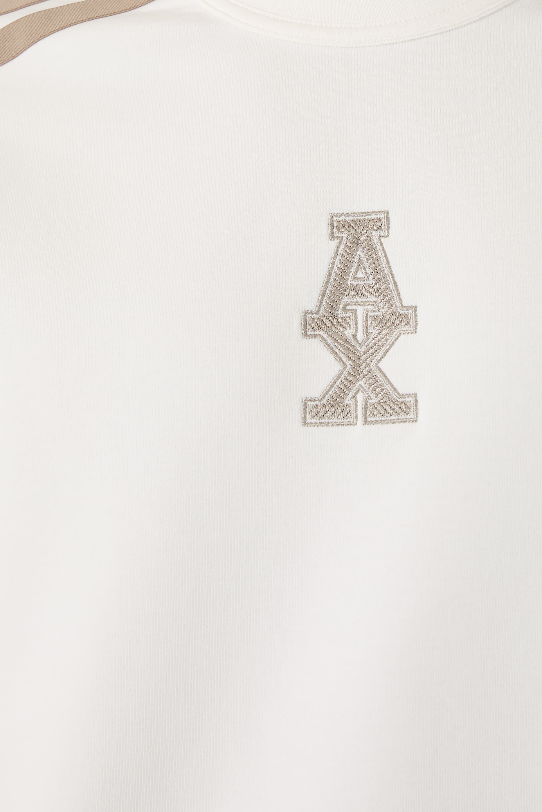 Stripes and Logo Crewneck Sweatshirt