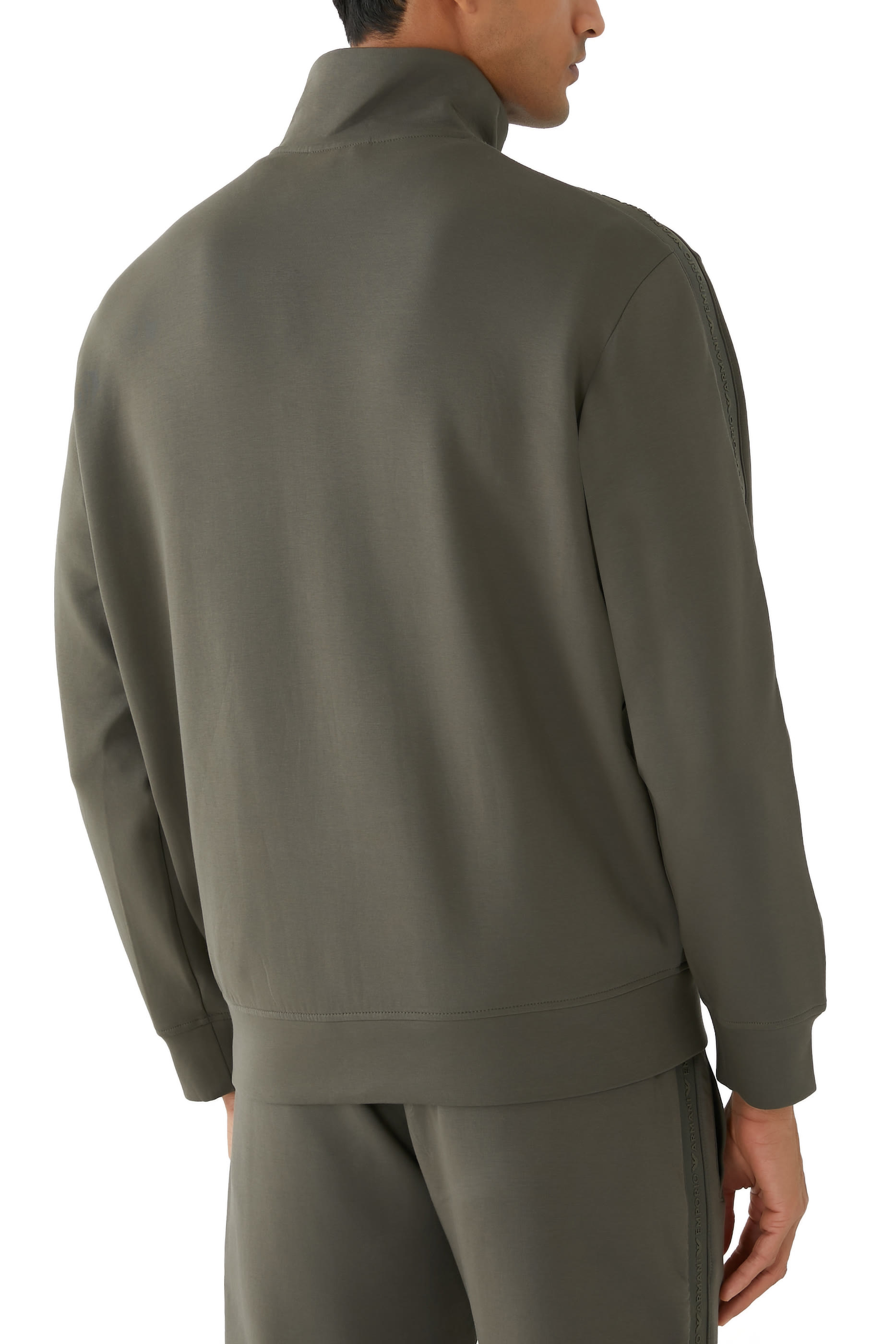 Jersey Zip-Up Sweatshirt