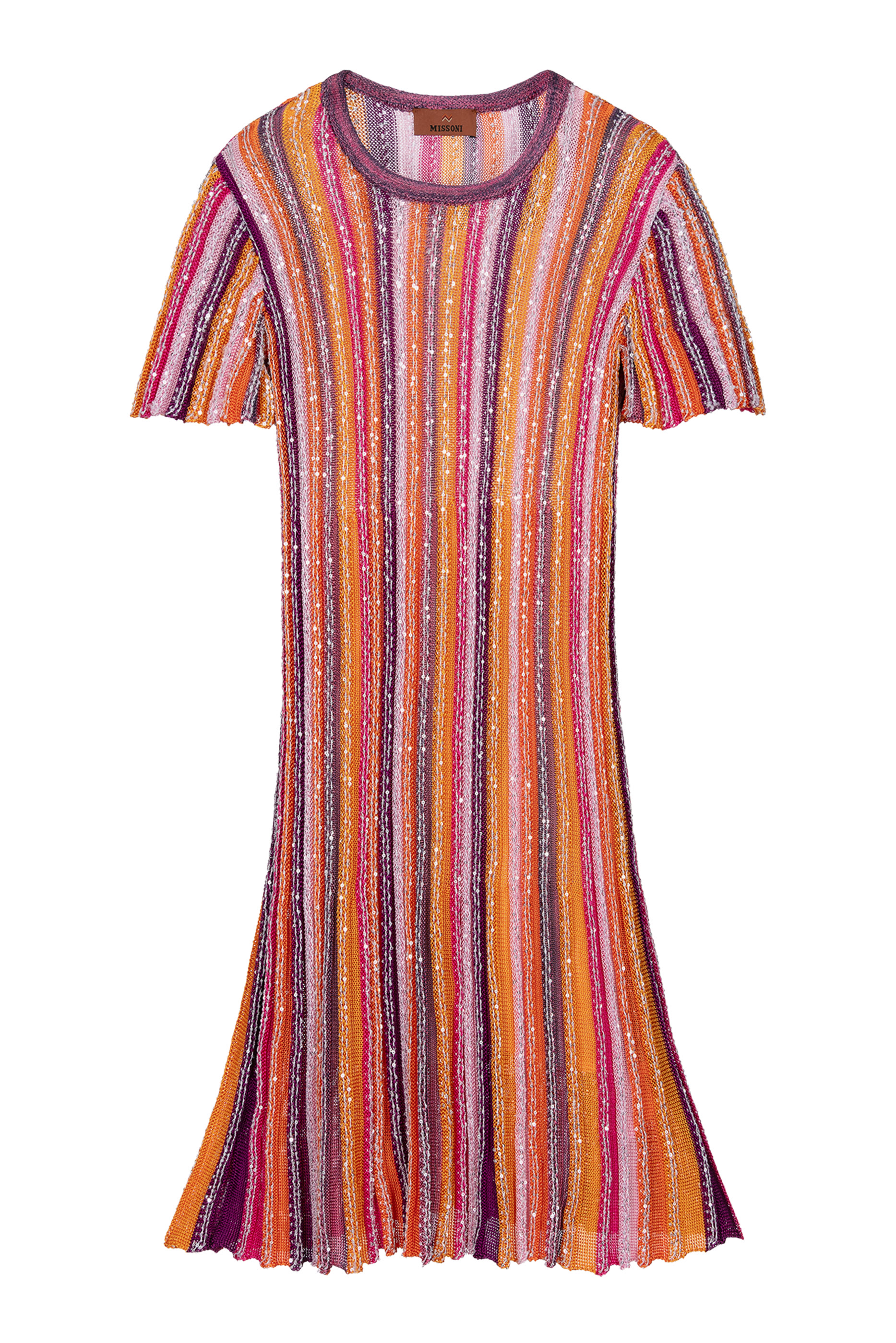 Kids Partialized Sequinned Knit Mini Dress