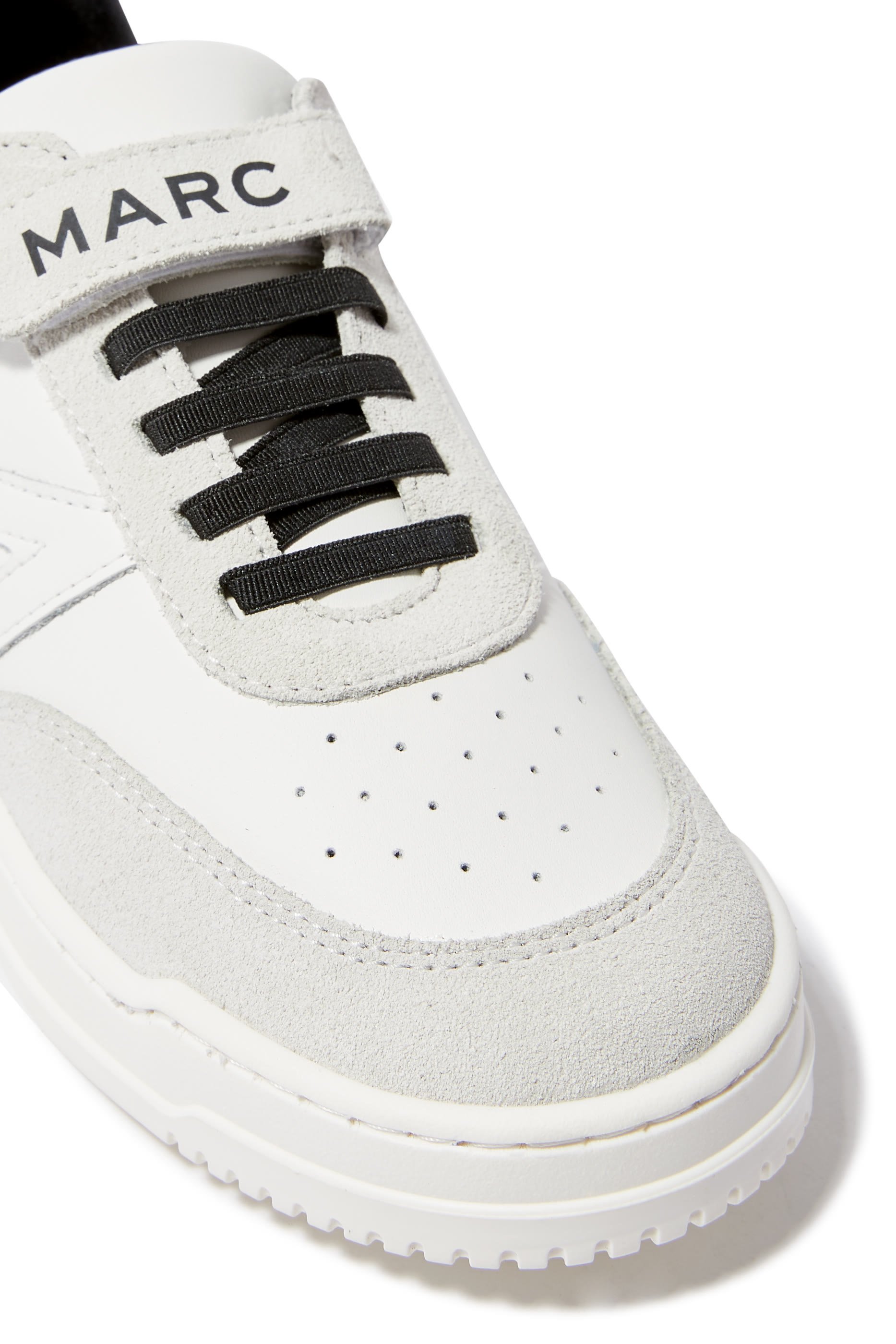 Kids Logo-Patch Leather Sneakers