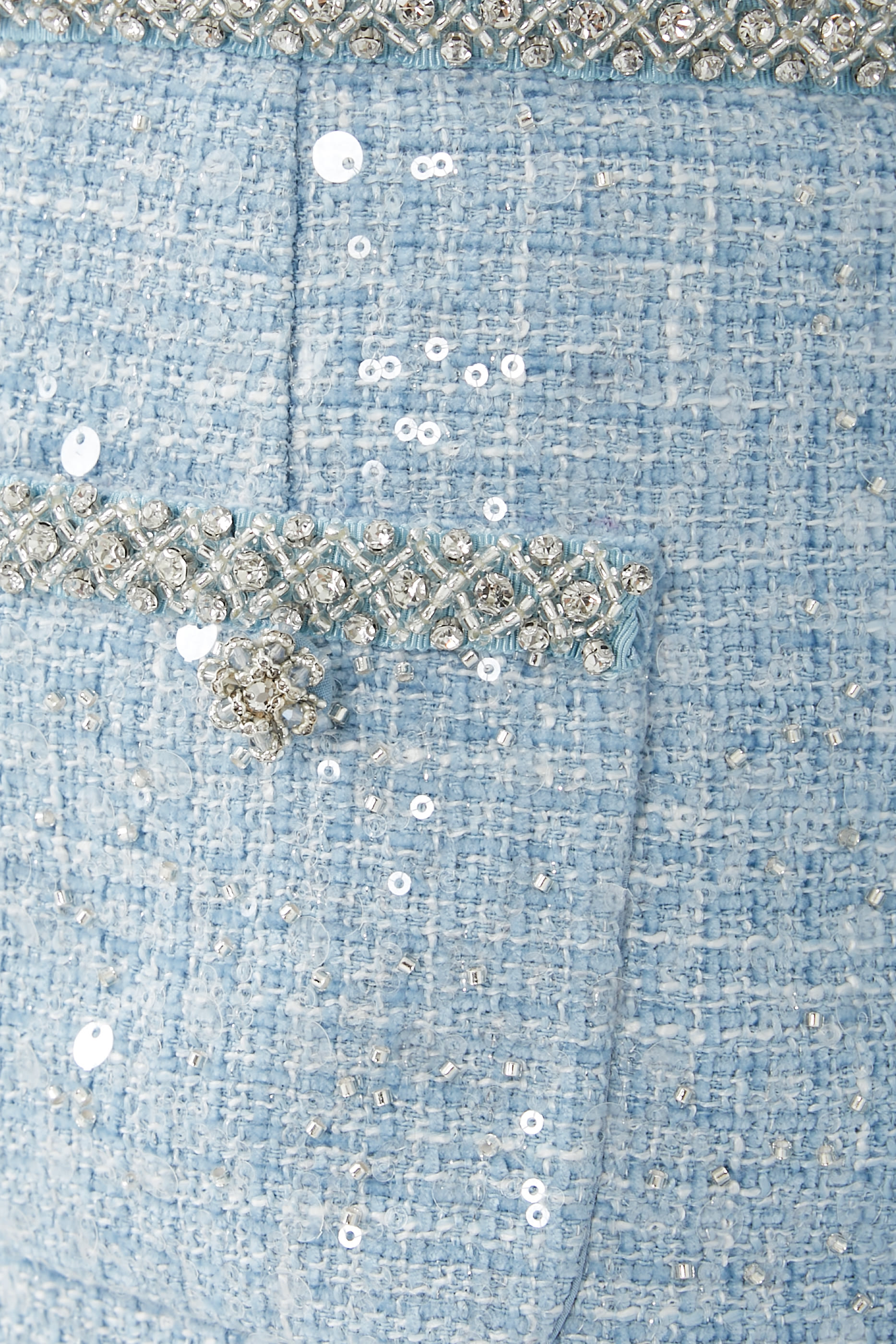 Sequin Boucle Midi Skirt