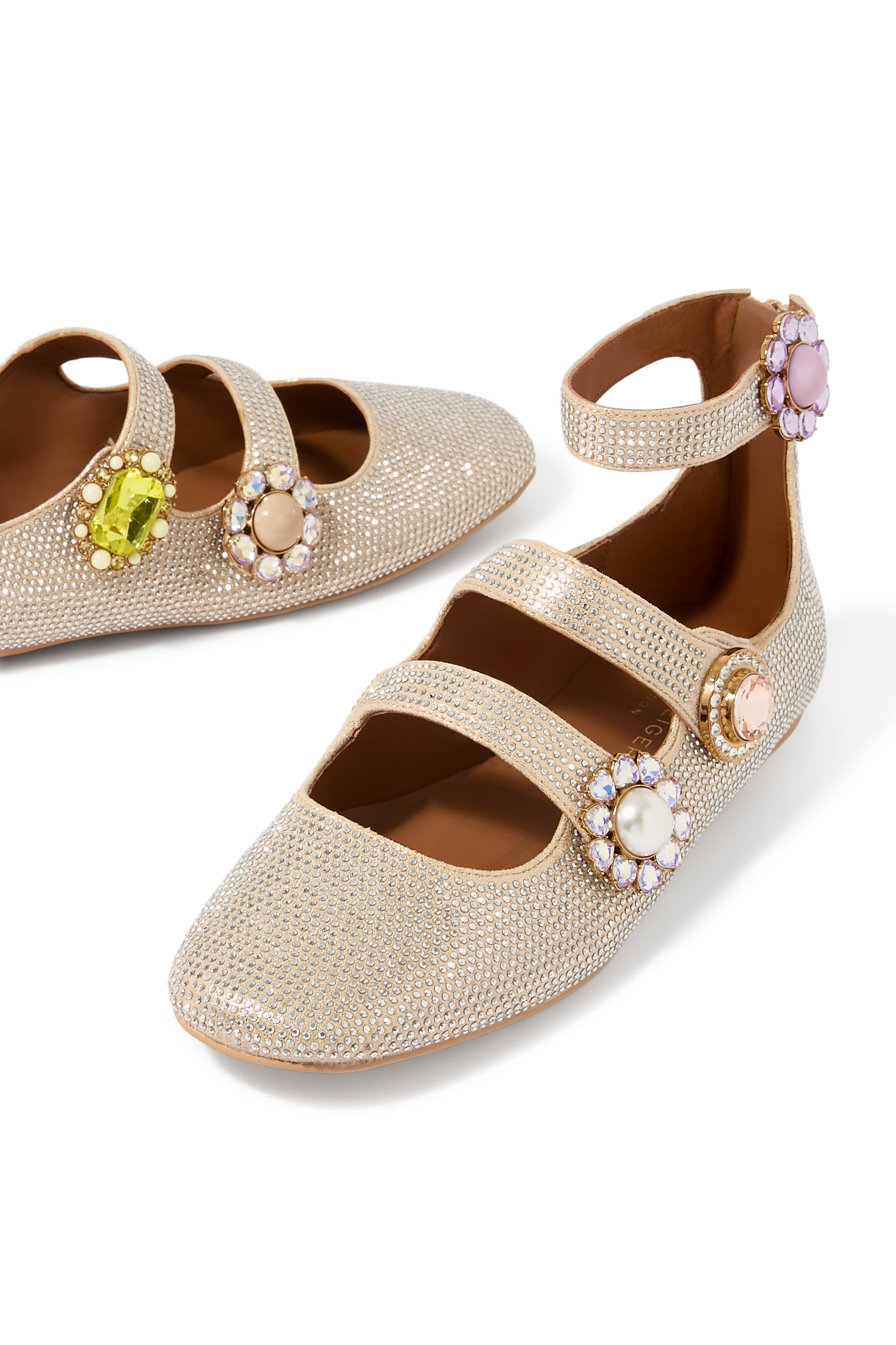 Ornate Gladiator Ballet Flats
