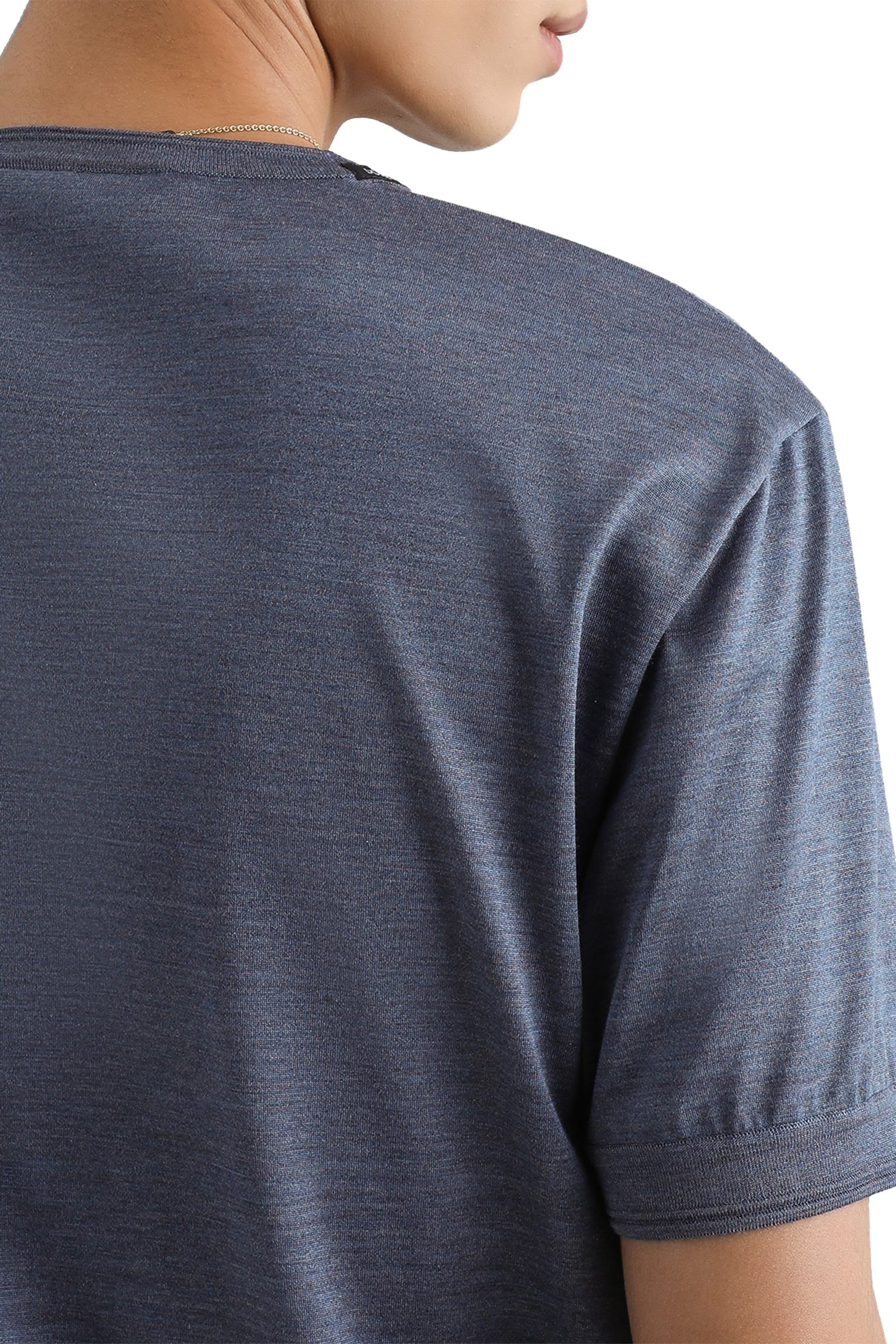 Short-Sleeved Silk T-shirt