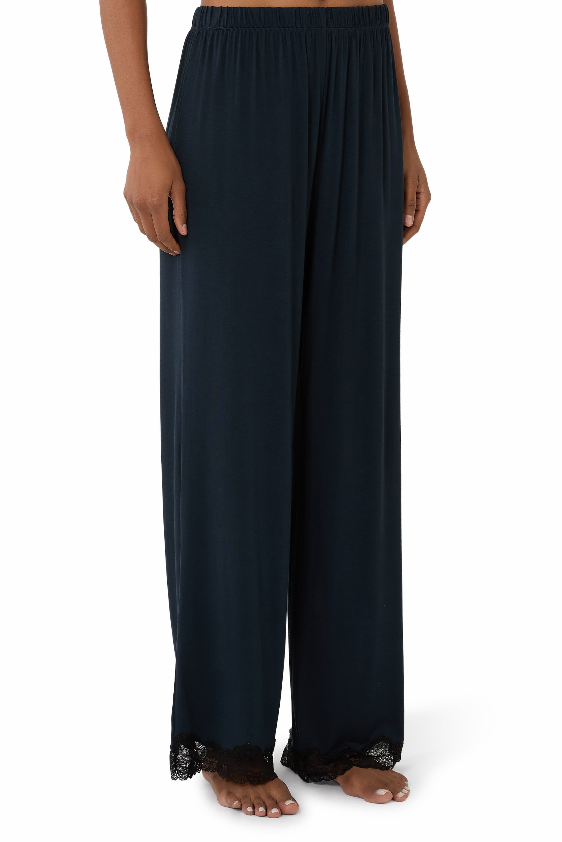  Jersey Lace Detail Cami Pyjama Set