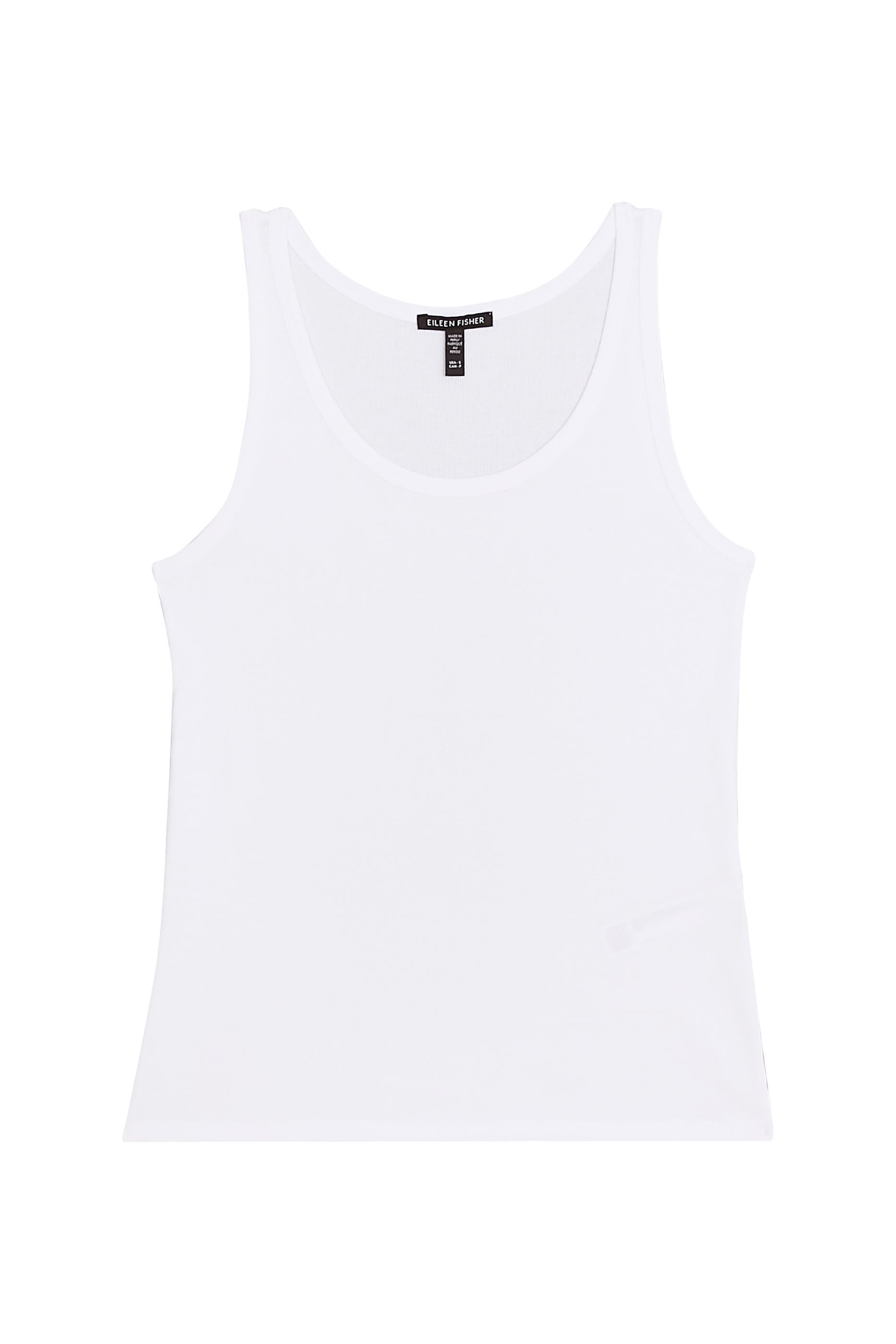 Stretch Rib Scoop Neck Tank