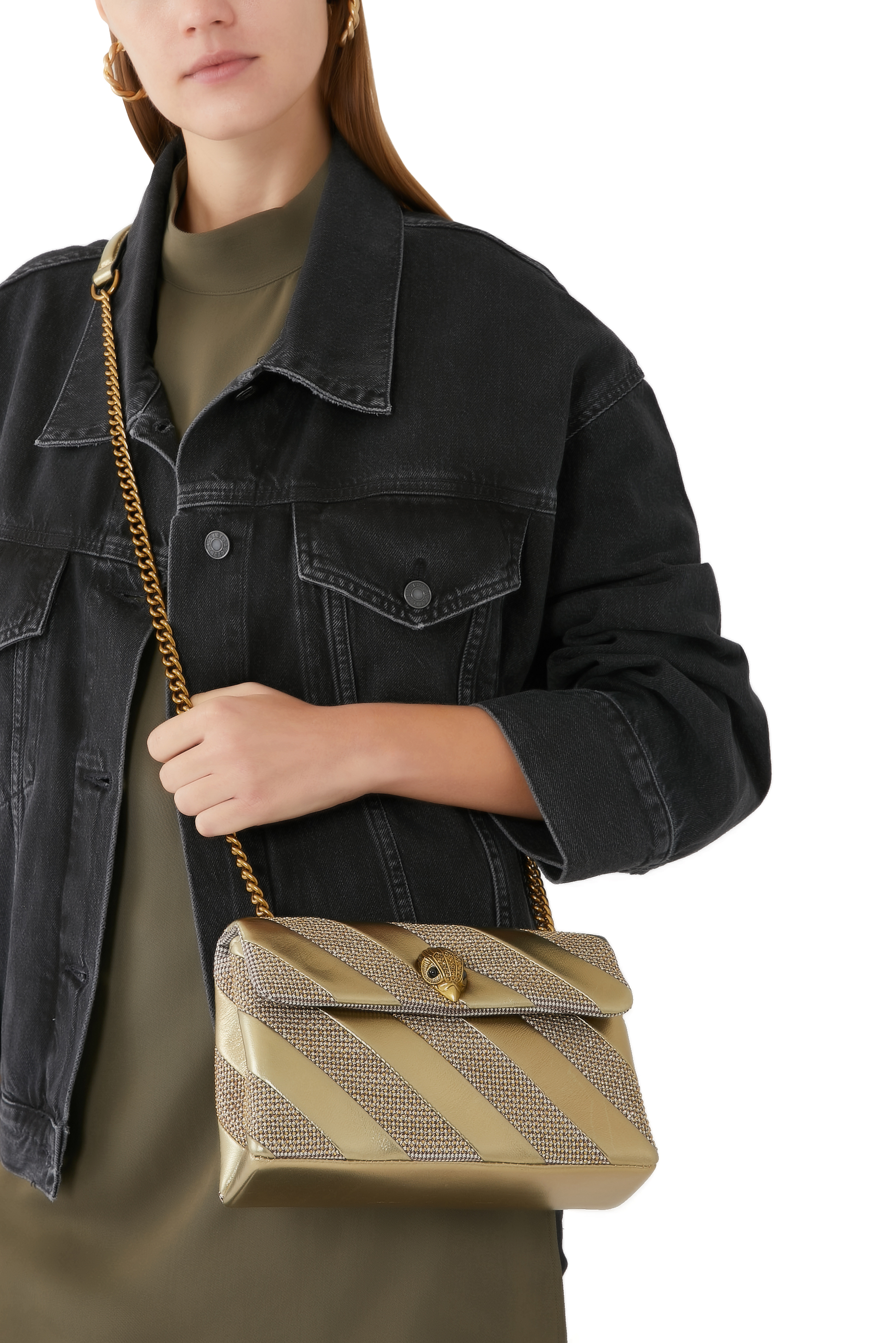Striped Kensington Medium Bag