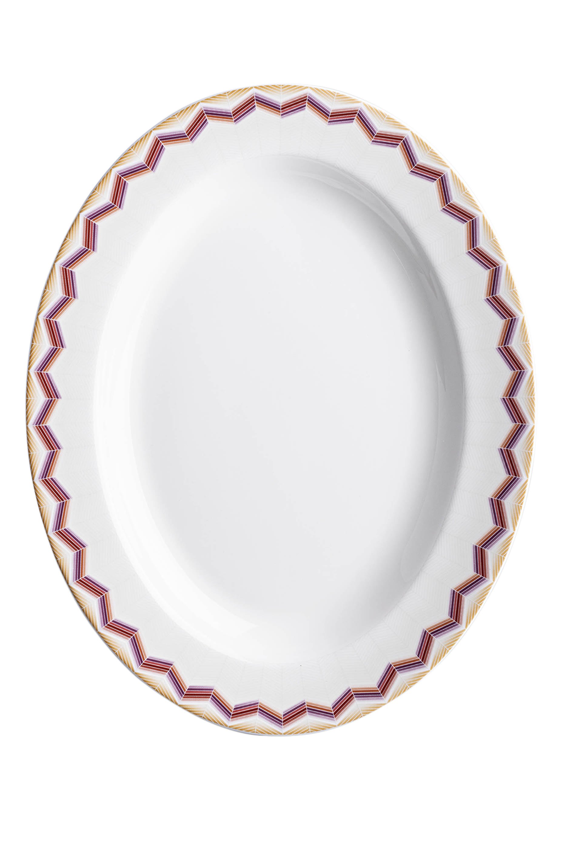 Zig Zag Jarris Oval Dish