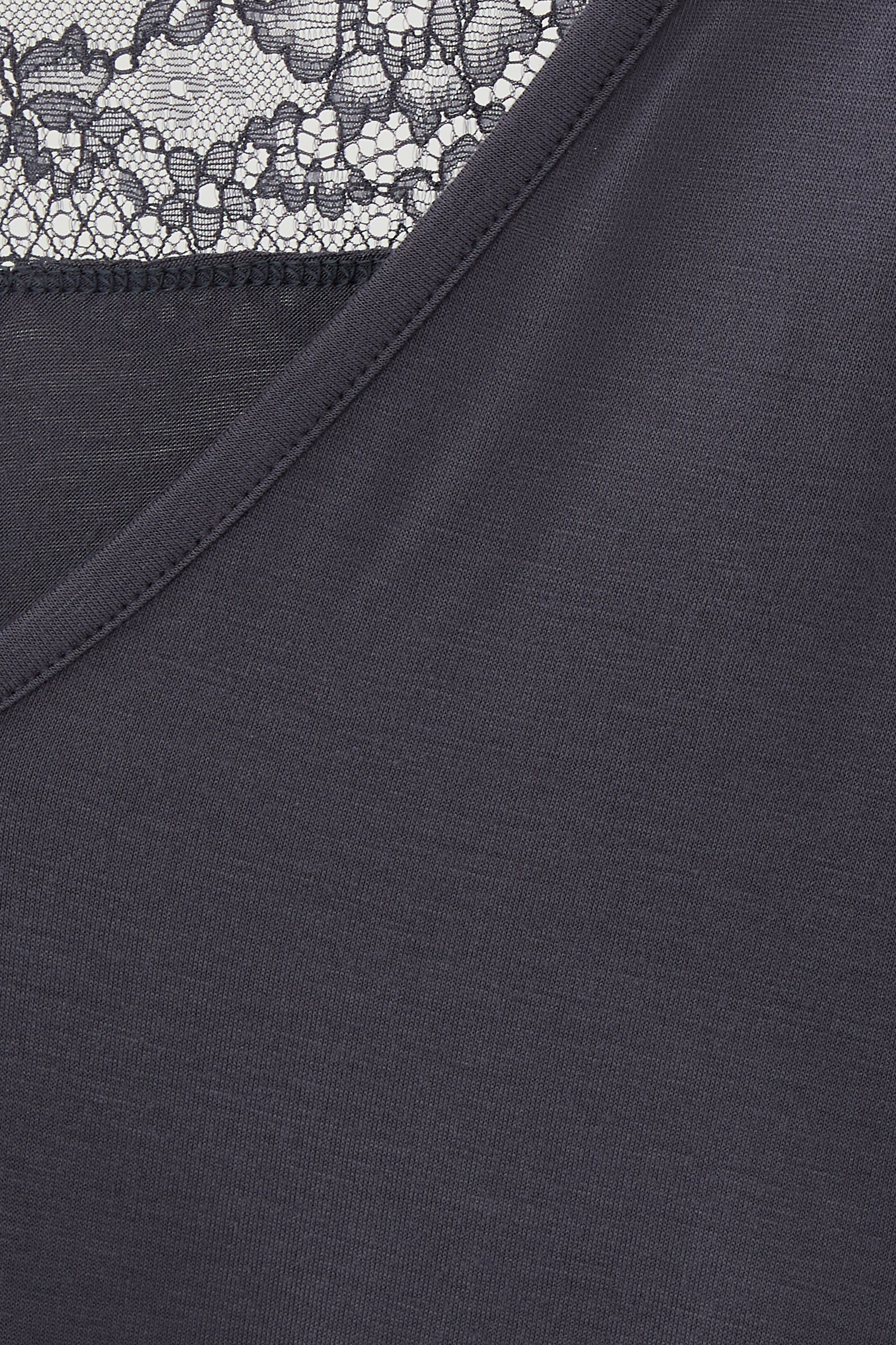 Jersey Lace Yoke Pyjama Set