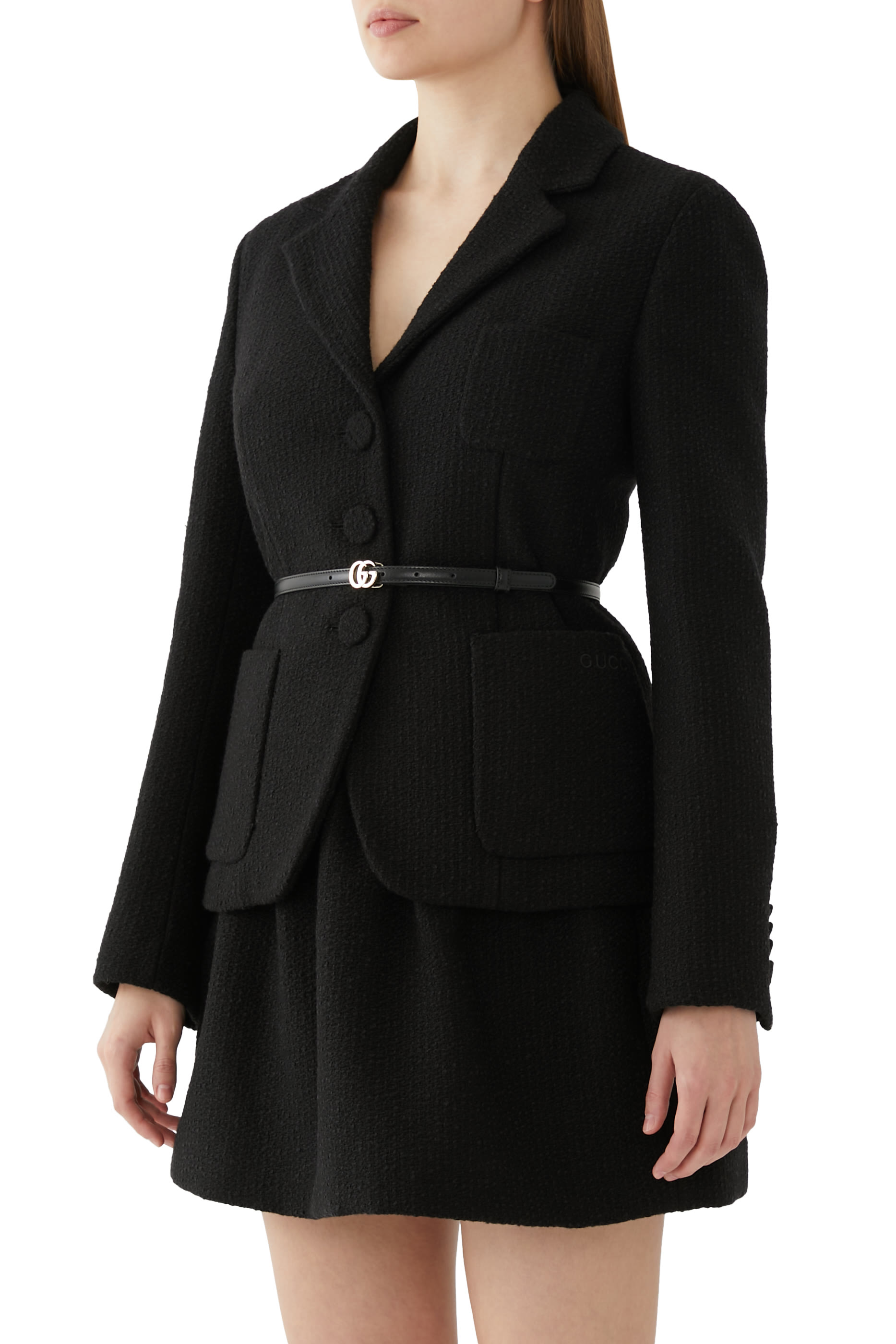 Embroidered Wool Boucl&eacute; Jacket