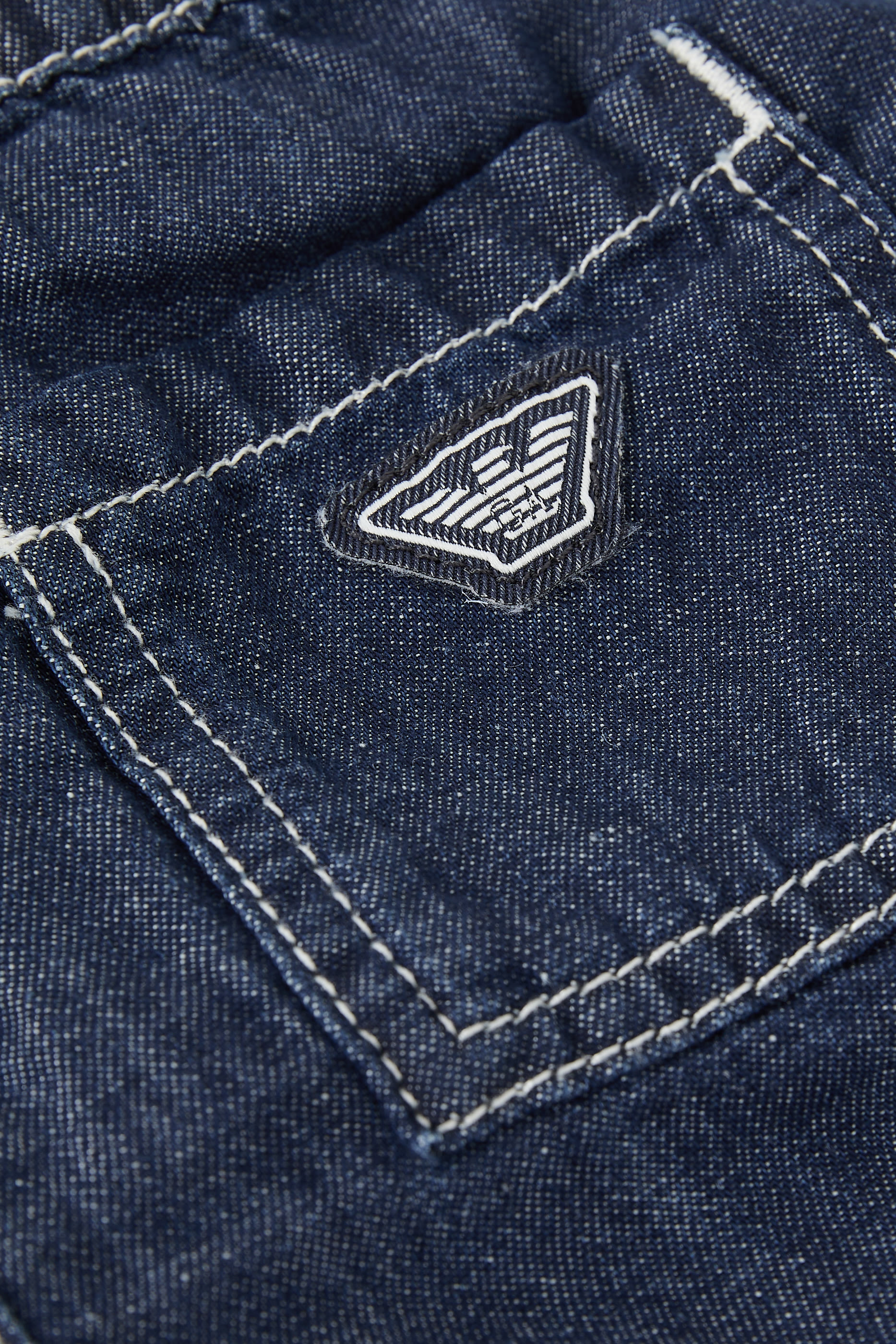 Kids Chambray Logo Shorts