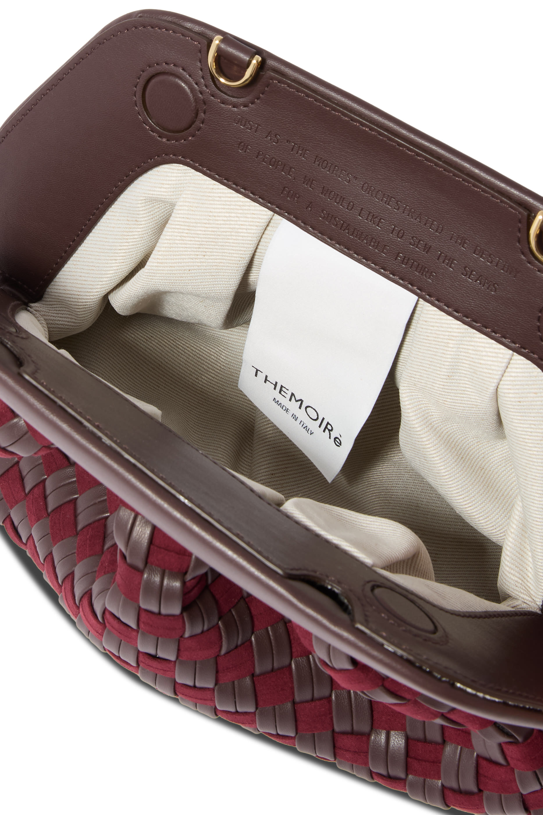 Tia Micro Weaved Clutch