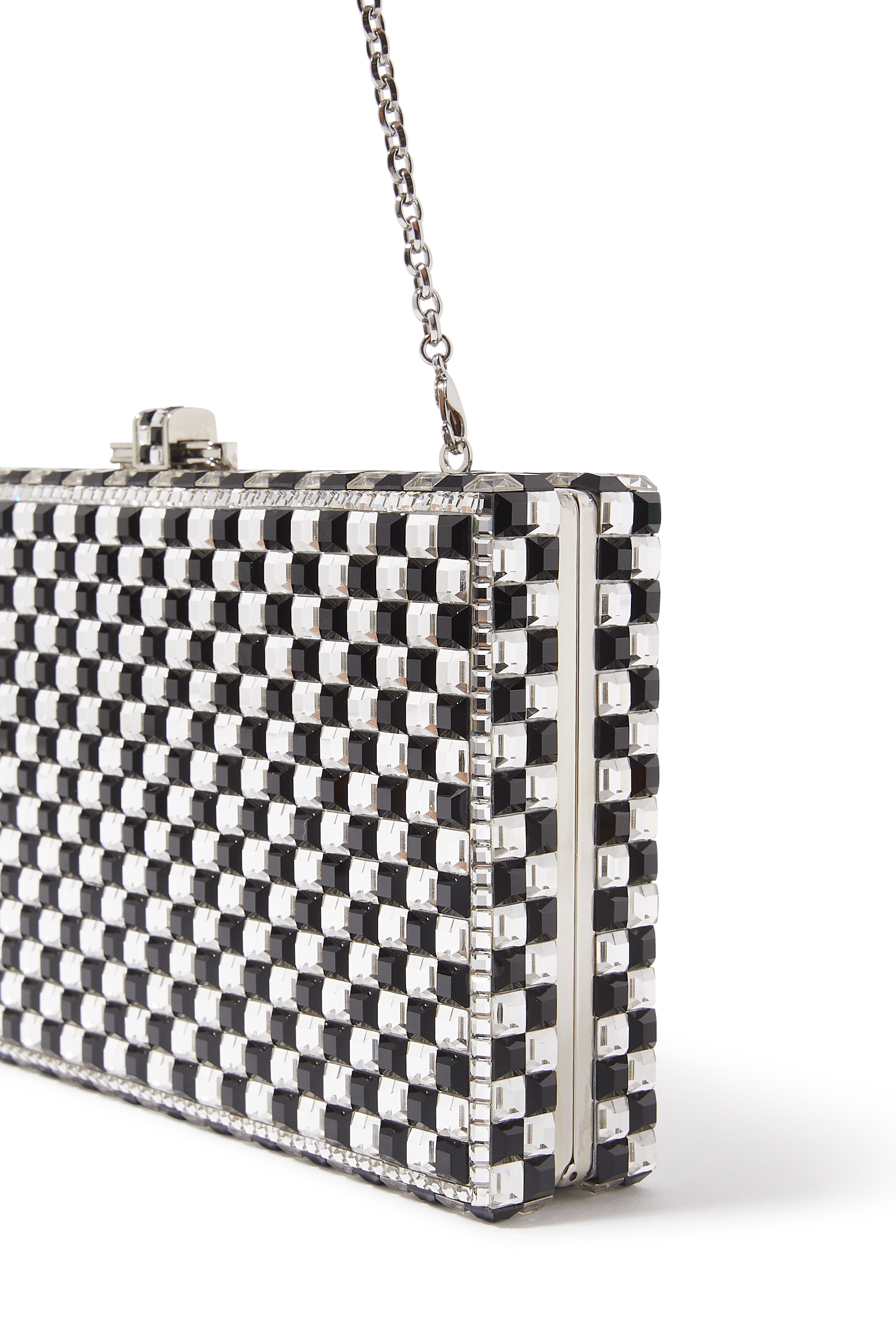 Sleek Rectangular Chessboard Clutch